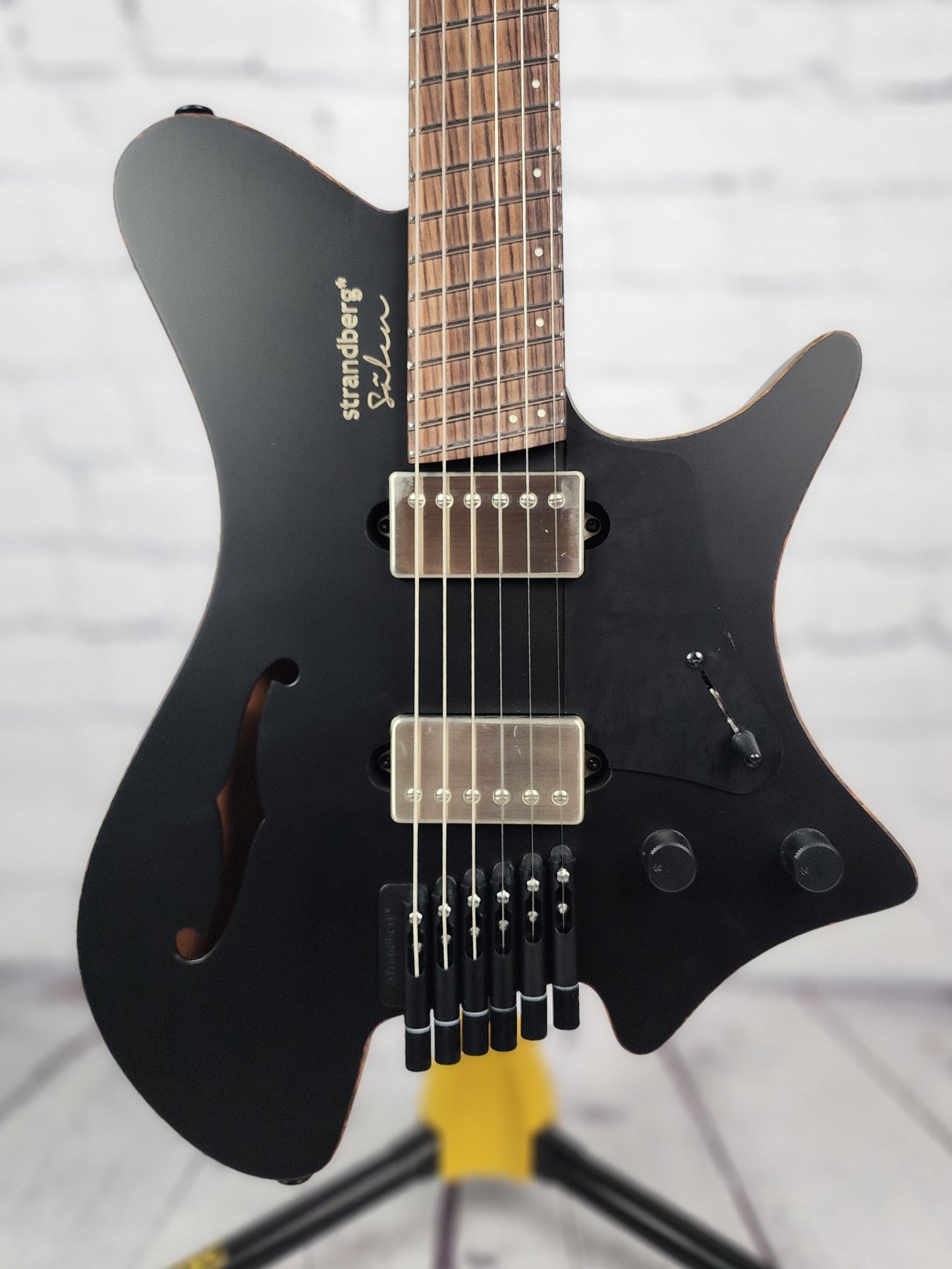 Strandberg Salen Jazz NX 6 String Semi-Hollow Electric Guitar Black