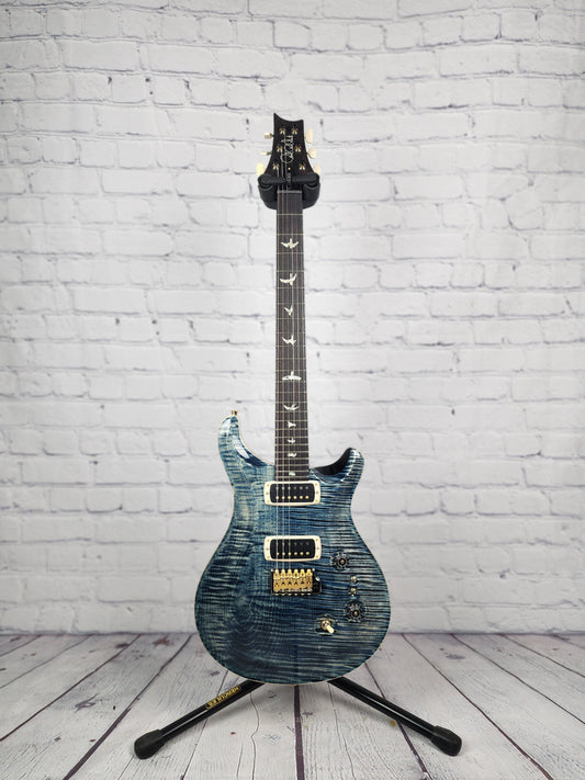 Paul Reed Smith PRS Core Custom 24-08 10 Top Electric Guitar Faded Whale Blue One Piece Top