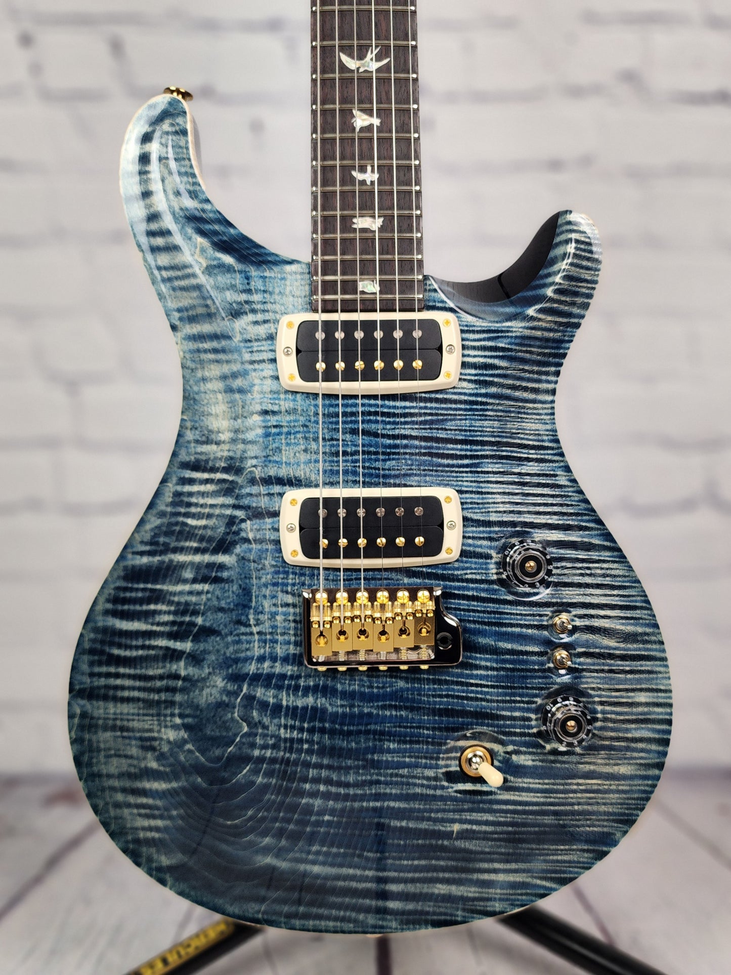 Paul Reed Smith PRS Core Custom 24-08 10 Top Electric Guitar Faded Whale Blue One Piece Top