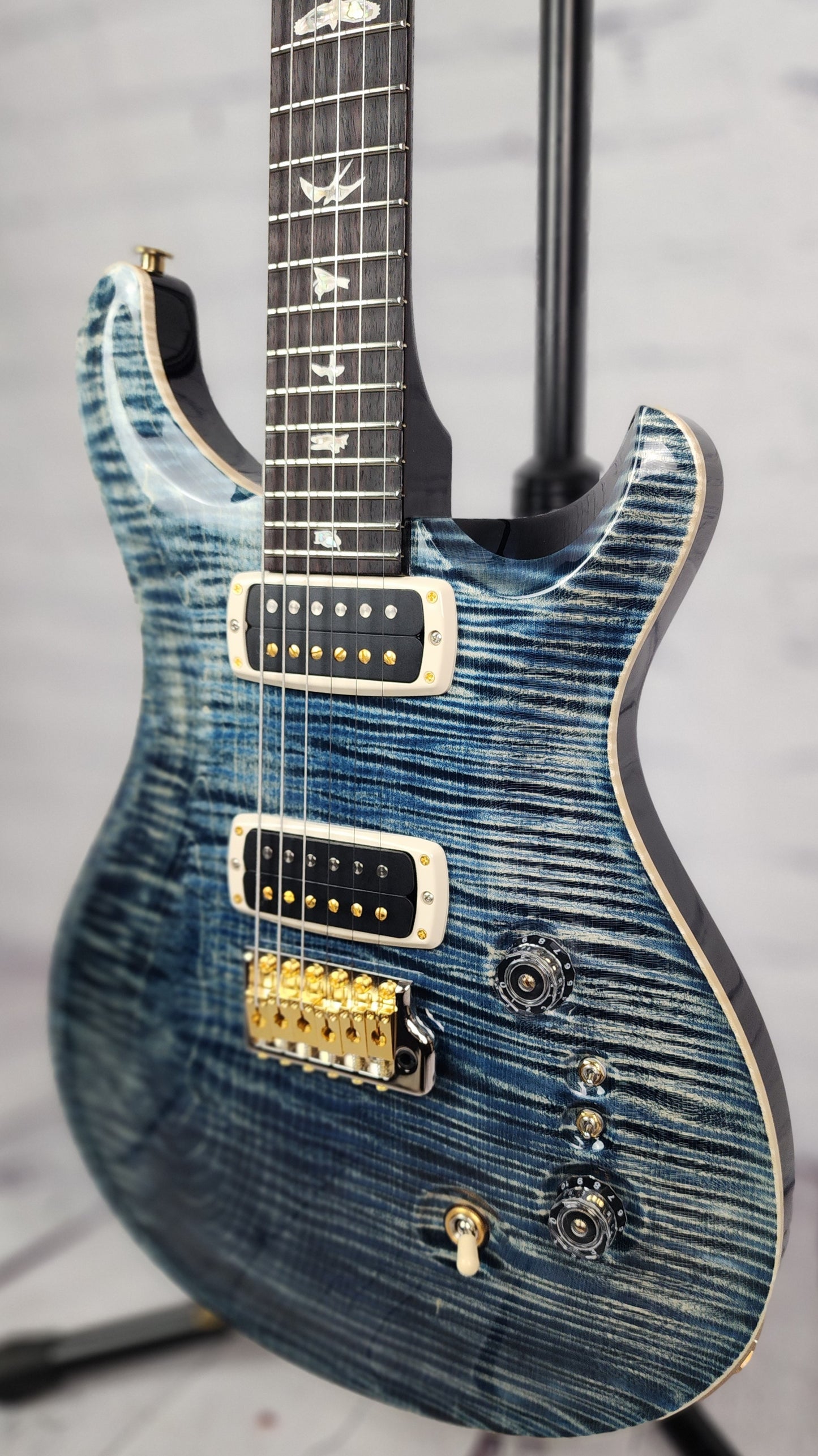 Paul Reed Smith PRS Core Custom 24-08 10 Top Electric Guitar Faded Whale Blue One Piece Top