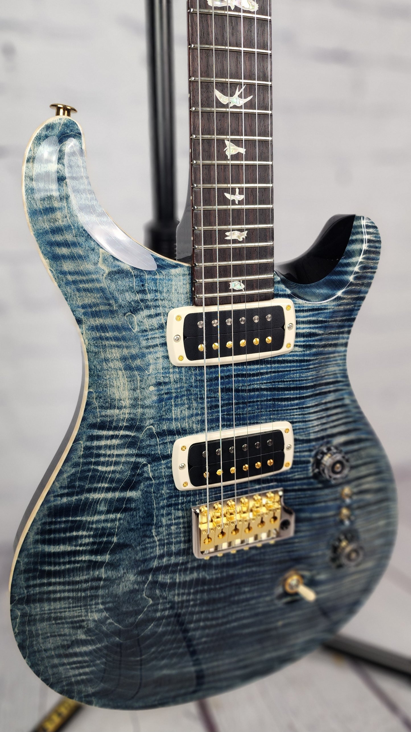 Paul Reed Smith PRS Core Custom 24-08 10 Top Electric Guitar Faded Whale Blue One Piece Top