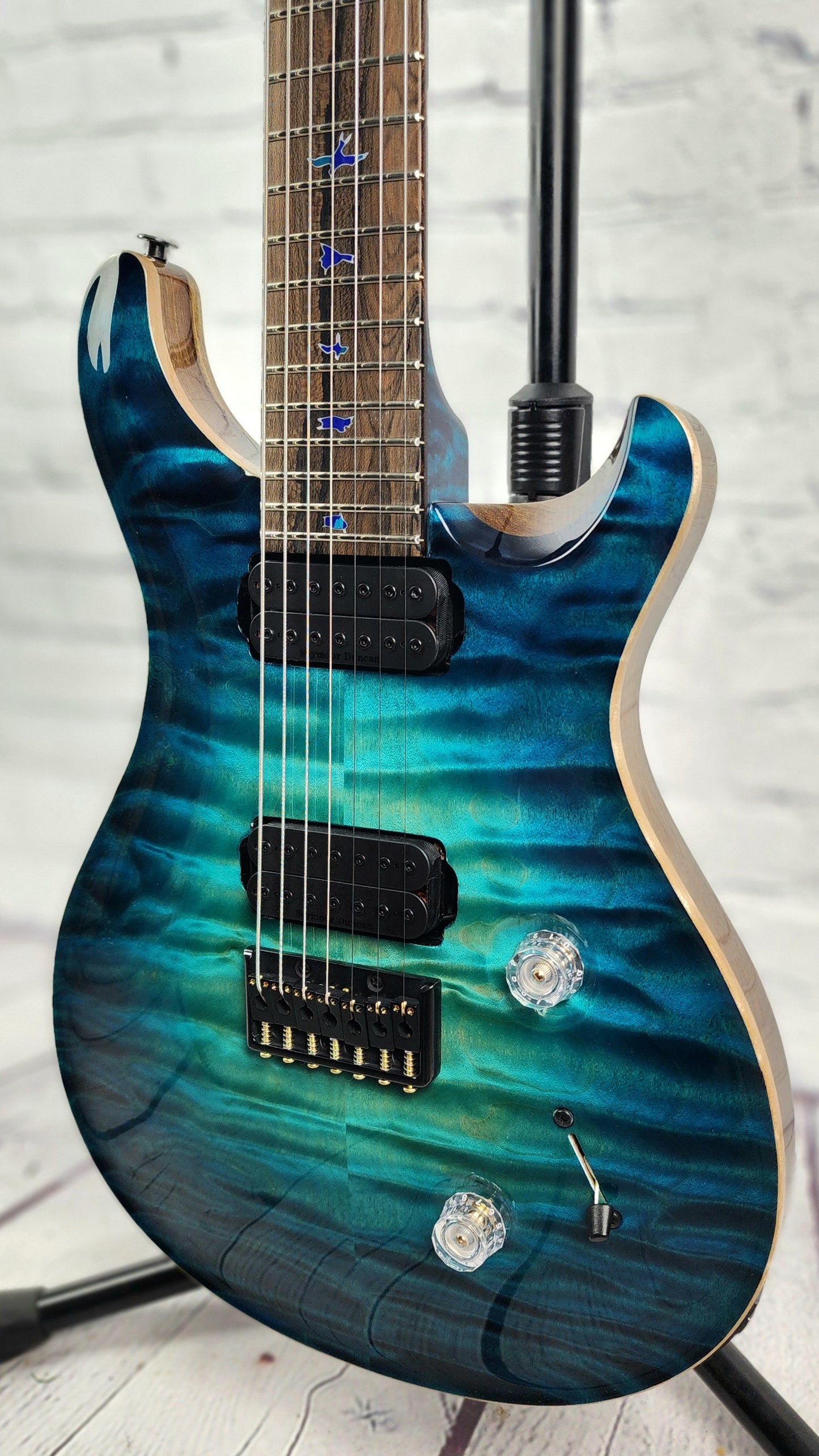 Paul Reed Smith PRS Private Stock Custom 24 7 String Electric Guitar Sub Zero Glow