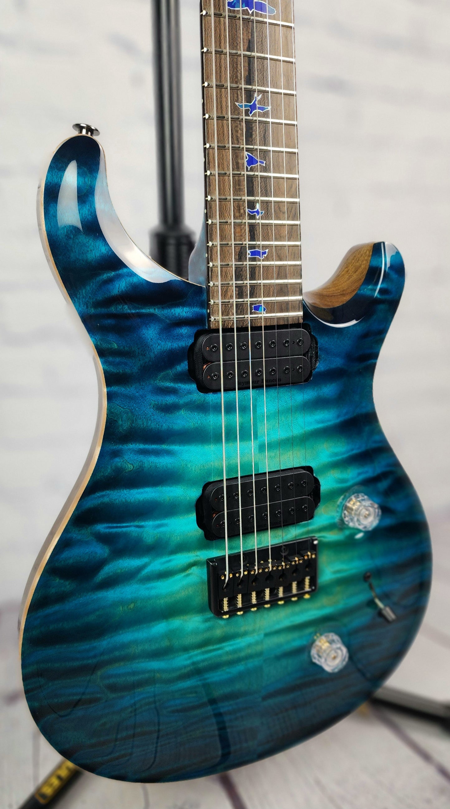 Paul Reed Smith PRS Private Stock Custom 24 7 String Electric Guitar Sub Zero Glow