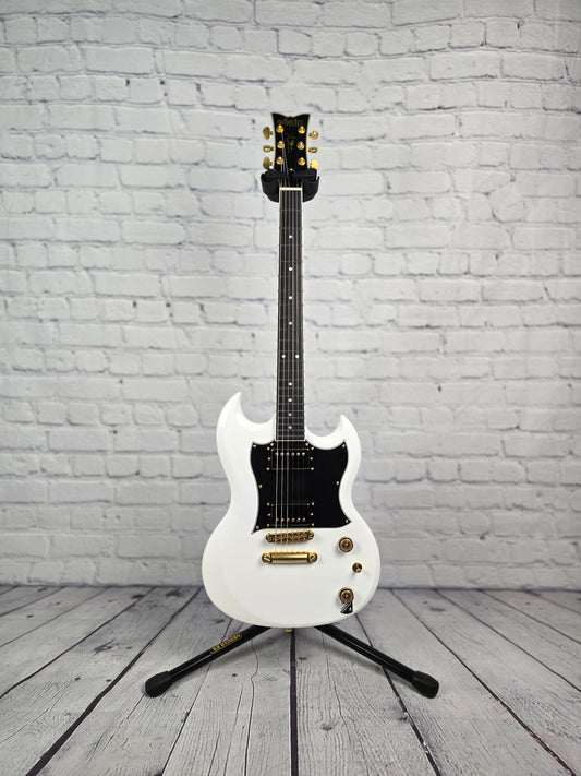 Schecter Zacky Vengeance ZV-H66LLW66D 6 String Electric Guitar Gloss White
