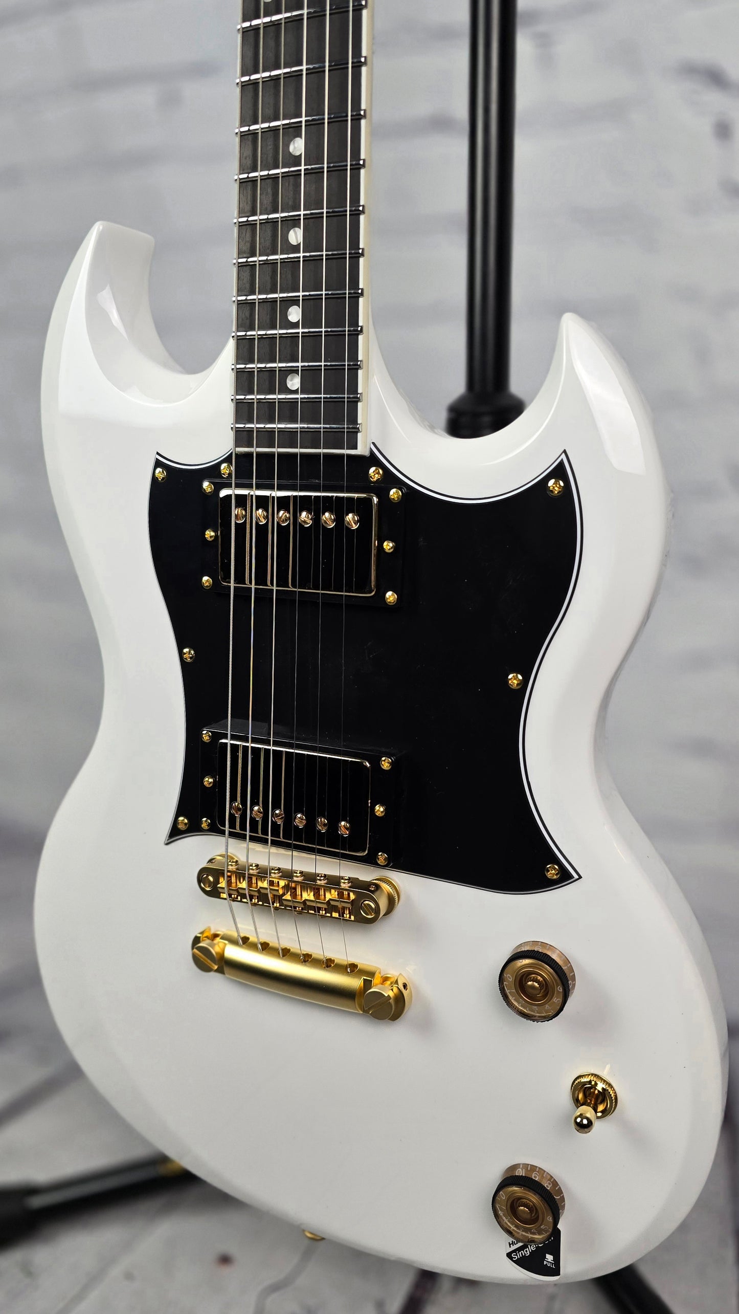 Schecter Zacky Vengeance ZV-H66LLW66D 6 String Electric Guitar Gloss White