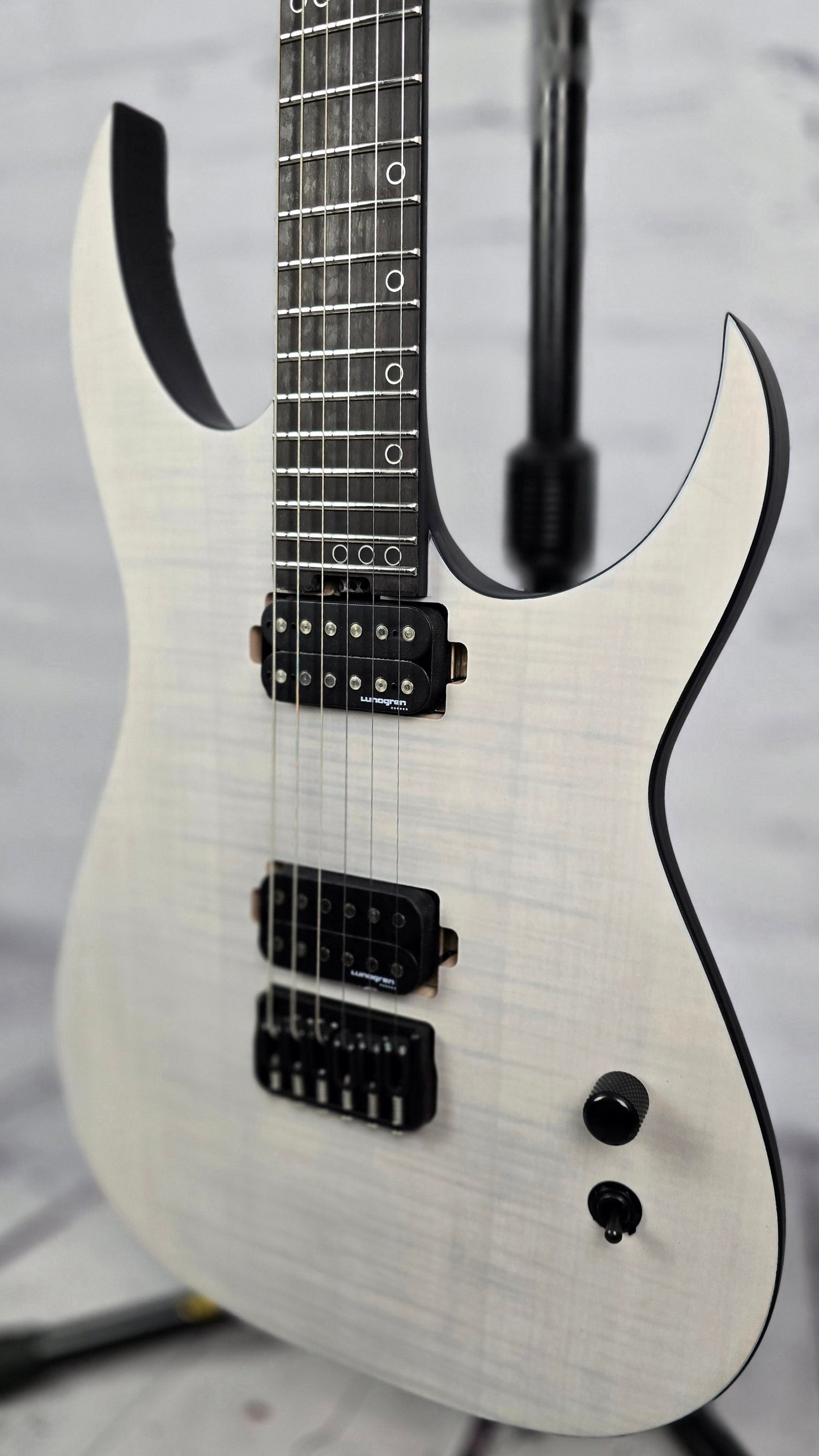 Schecter KM-6 Mk-III Legacy Keith Merrow 6 String Electric Guitar Transparent White Satin