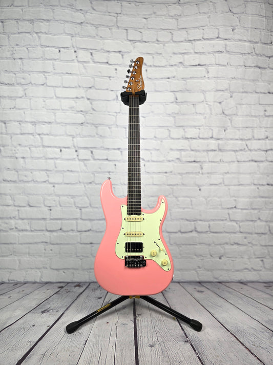 Schecter Guitars Nick Johnston Traditional HSS Electric Guitar Atomic Coral