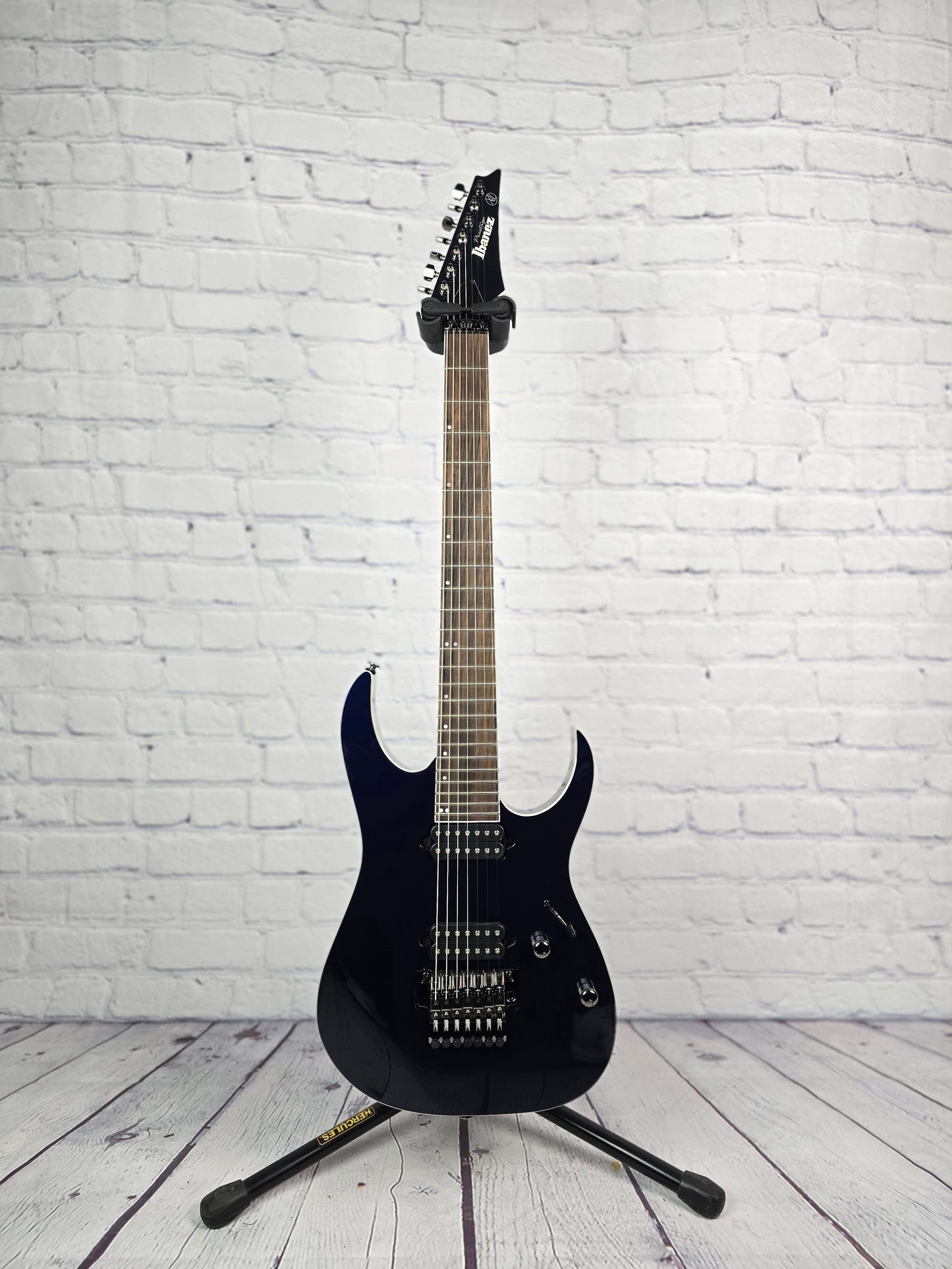 Ibanez Prestige RG2027XL DTB 7 String Baritone Electric Guitar Dark Tide Blue