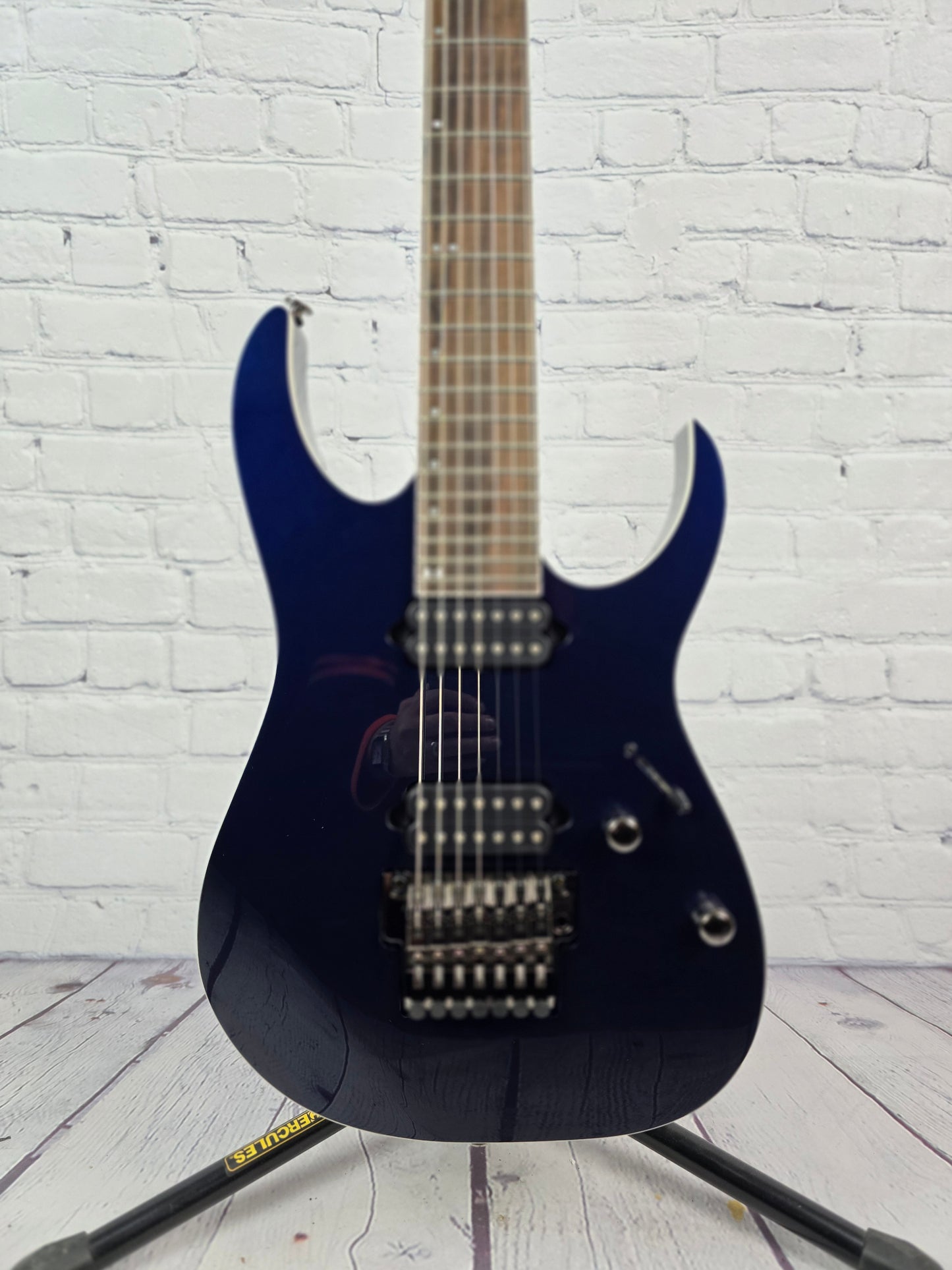 Ibanez Prestige RG2027XL DTB 7 String Baritone Electric Guitar Dark Tide Blue