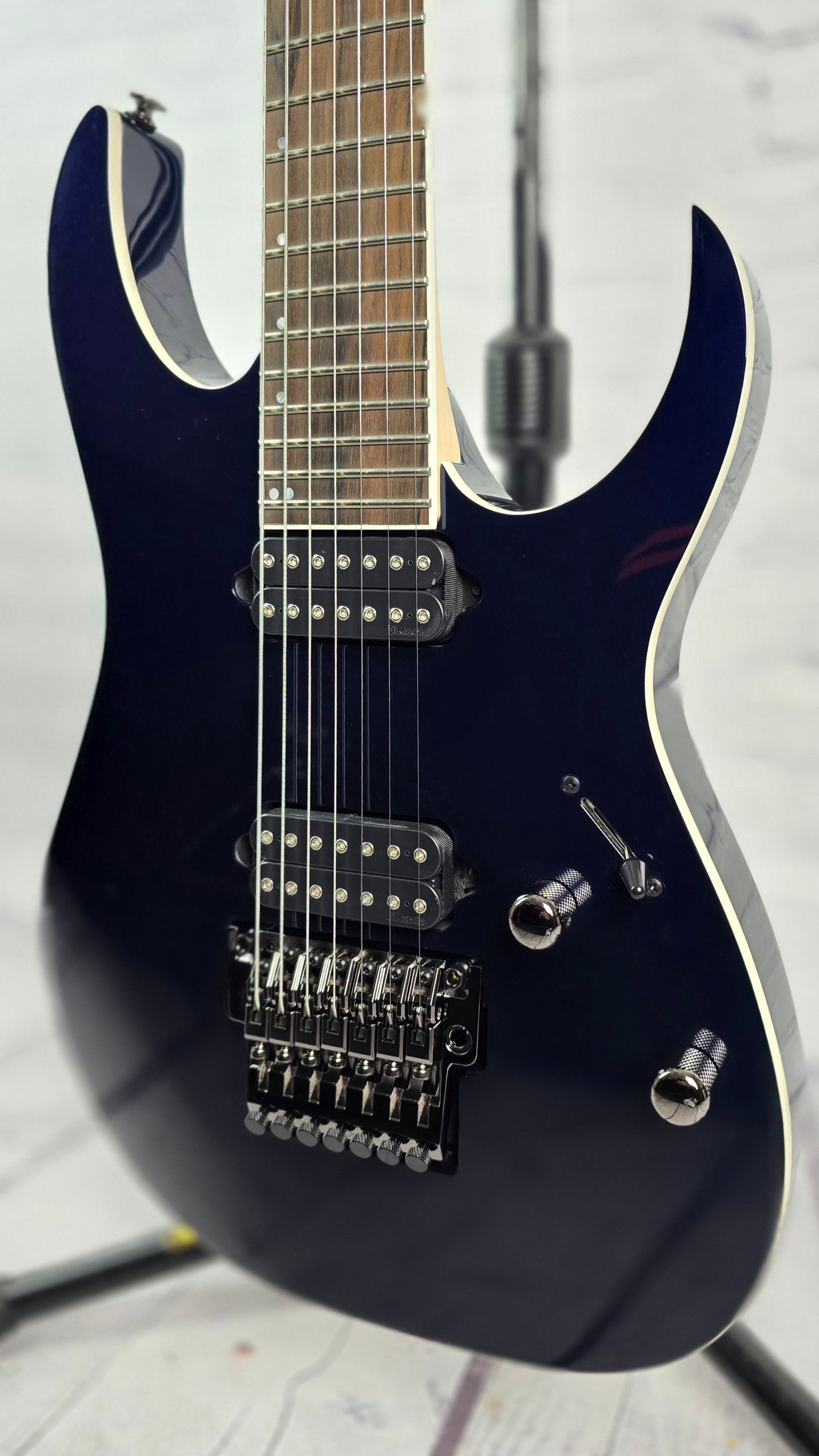 Ibanez Prestige RG2027XL DTB 7 String Baritone Electric Guitar Dark Tide Blue
