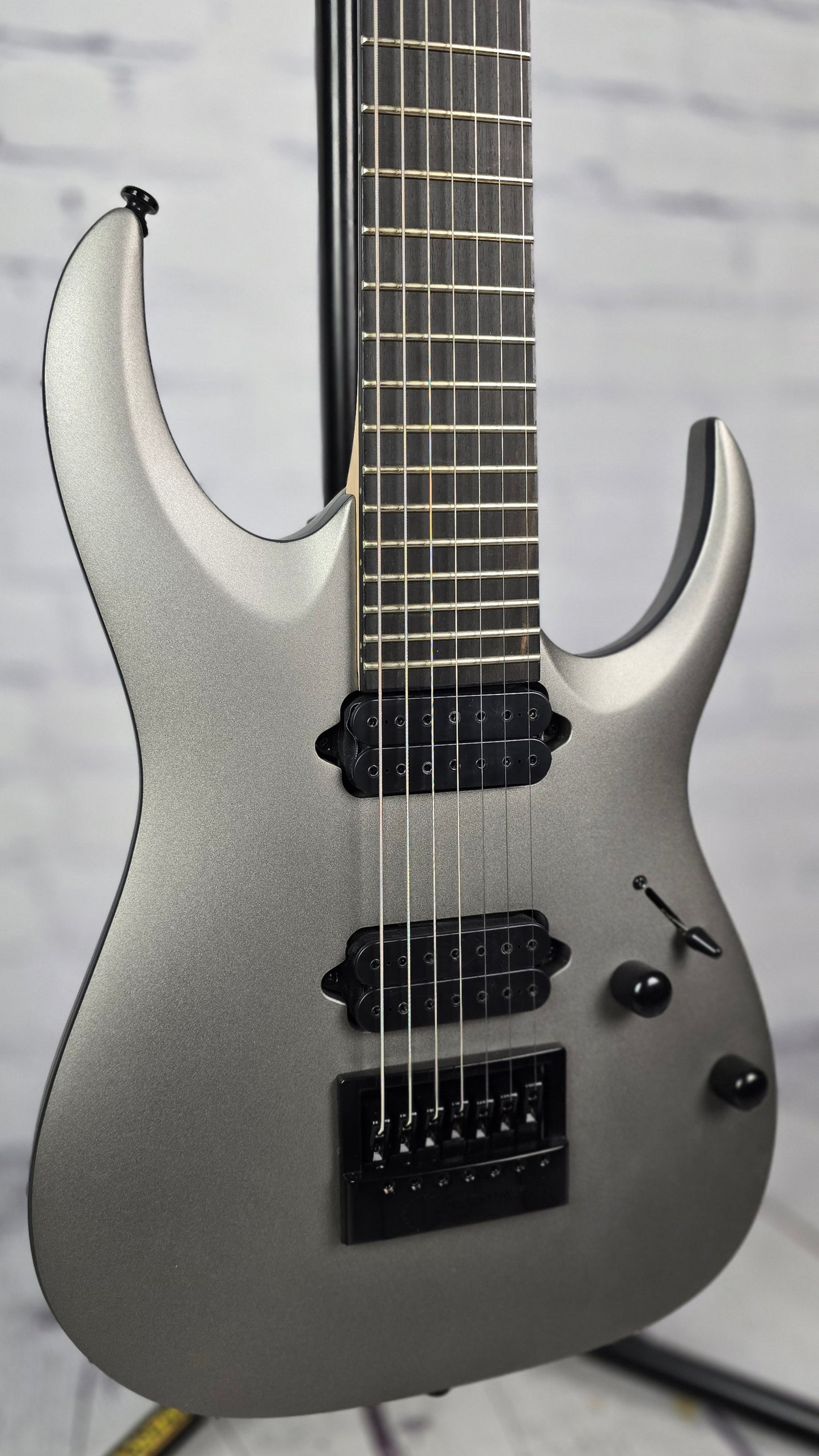 Ibanez APEX30MGM James "Munky" Shaffer Signature 7 String Electric Guitar Evertune Grey Metallic