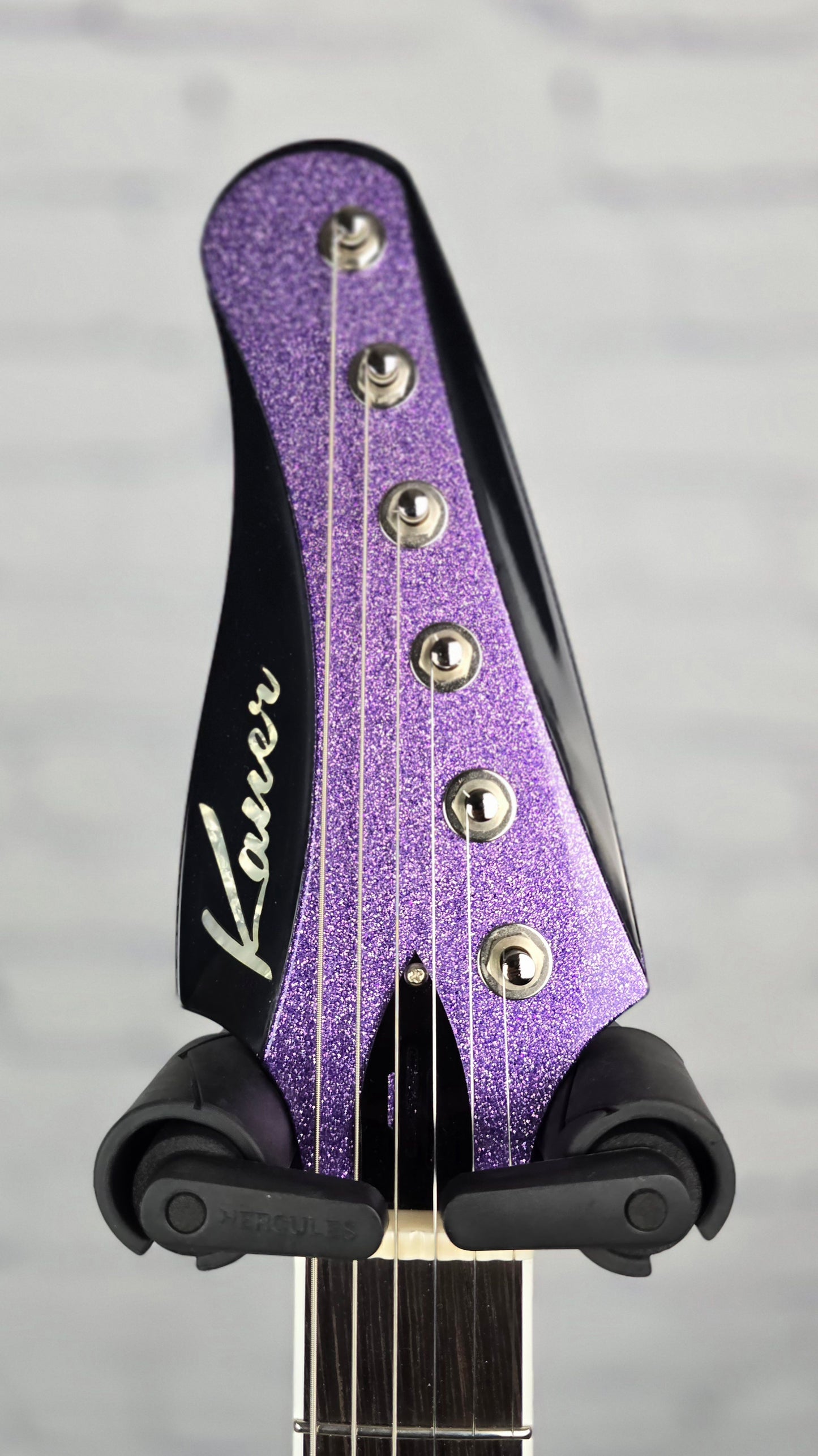 Kauer Guitars Banshee 6 String Electric Guitar Amethyst Purple Sparkle