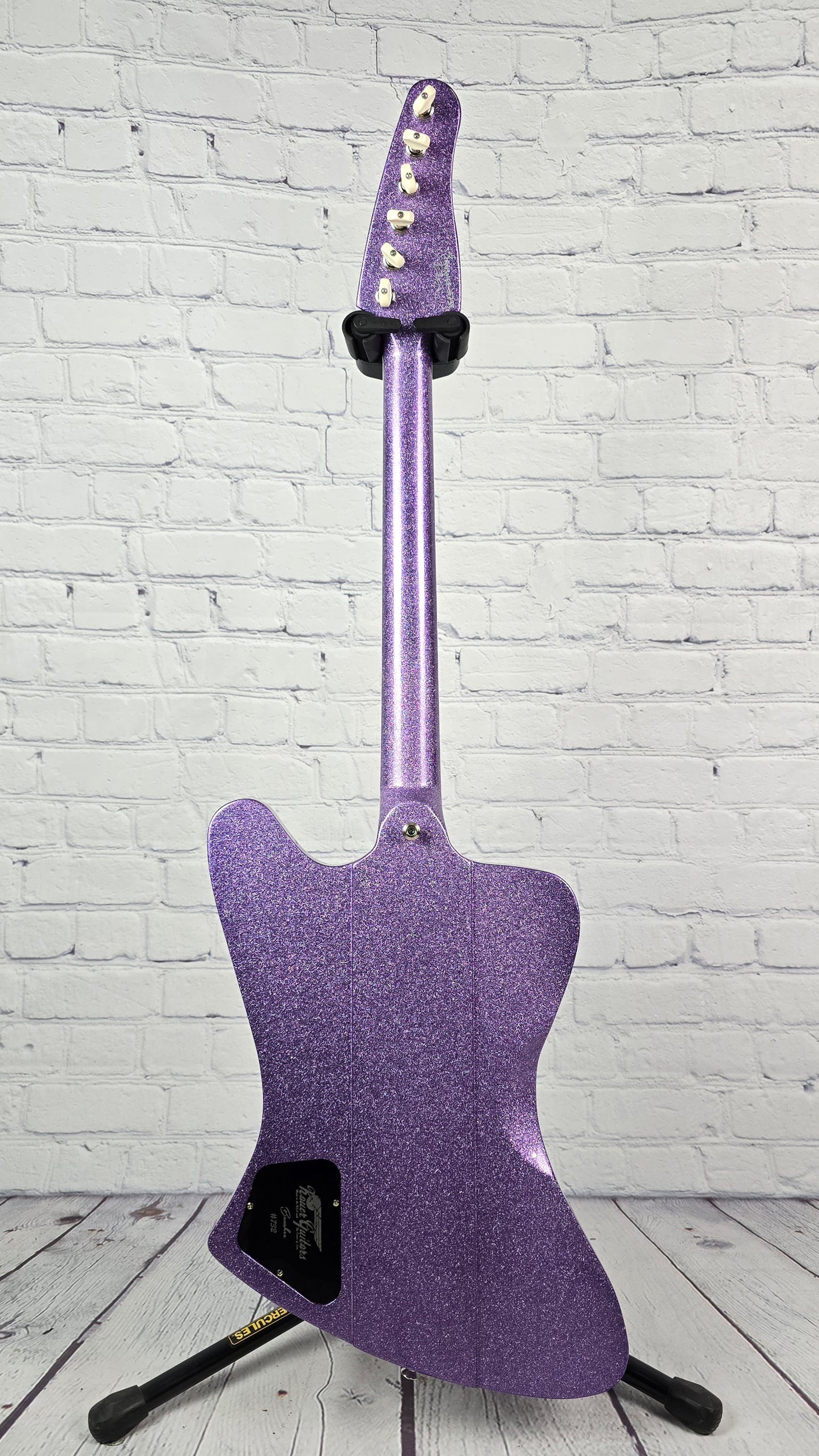 Kauer Guitars Banshee 6 String Electric Guitar Amethyst Purple Sparkle