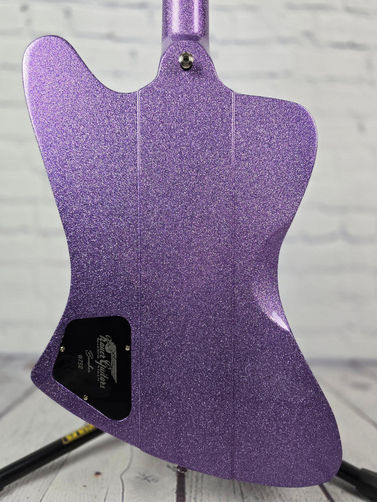 Kauer Guitars Banshee 6 String Electric Guitar Amethyst Purple Sparkle