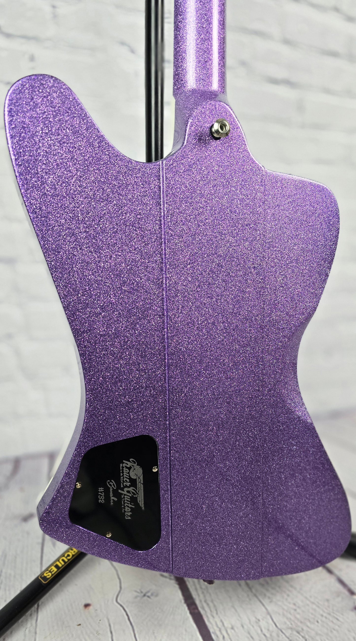 Kauer Guitars Banshee 6 String Electric Guitar Amethyst Purple Sparkle