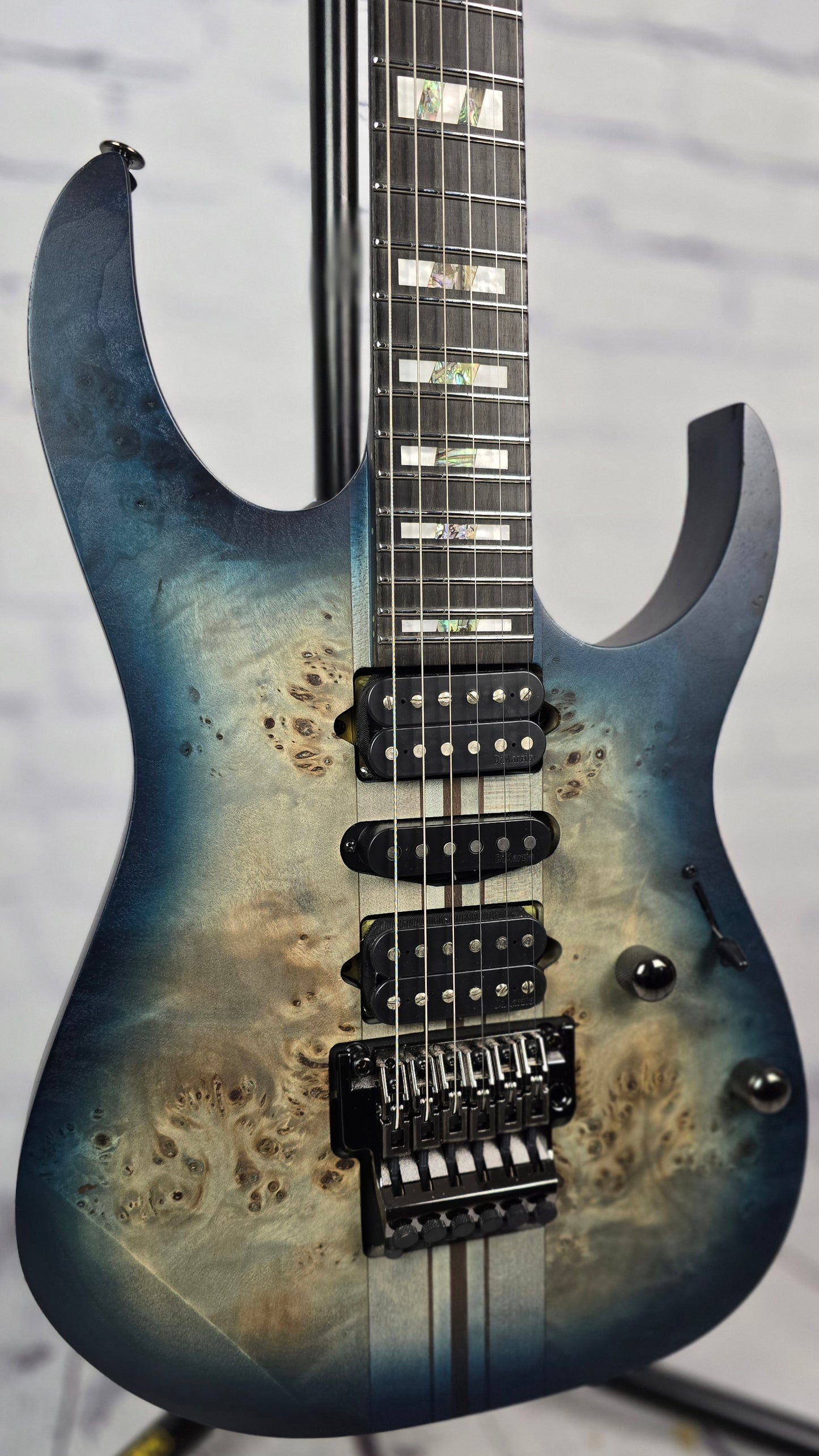 Ibanez Premium RGT1270PB CTF 6 String Electric Guitar Cosmic Blue Starburst Flat