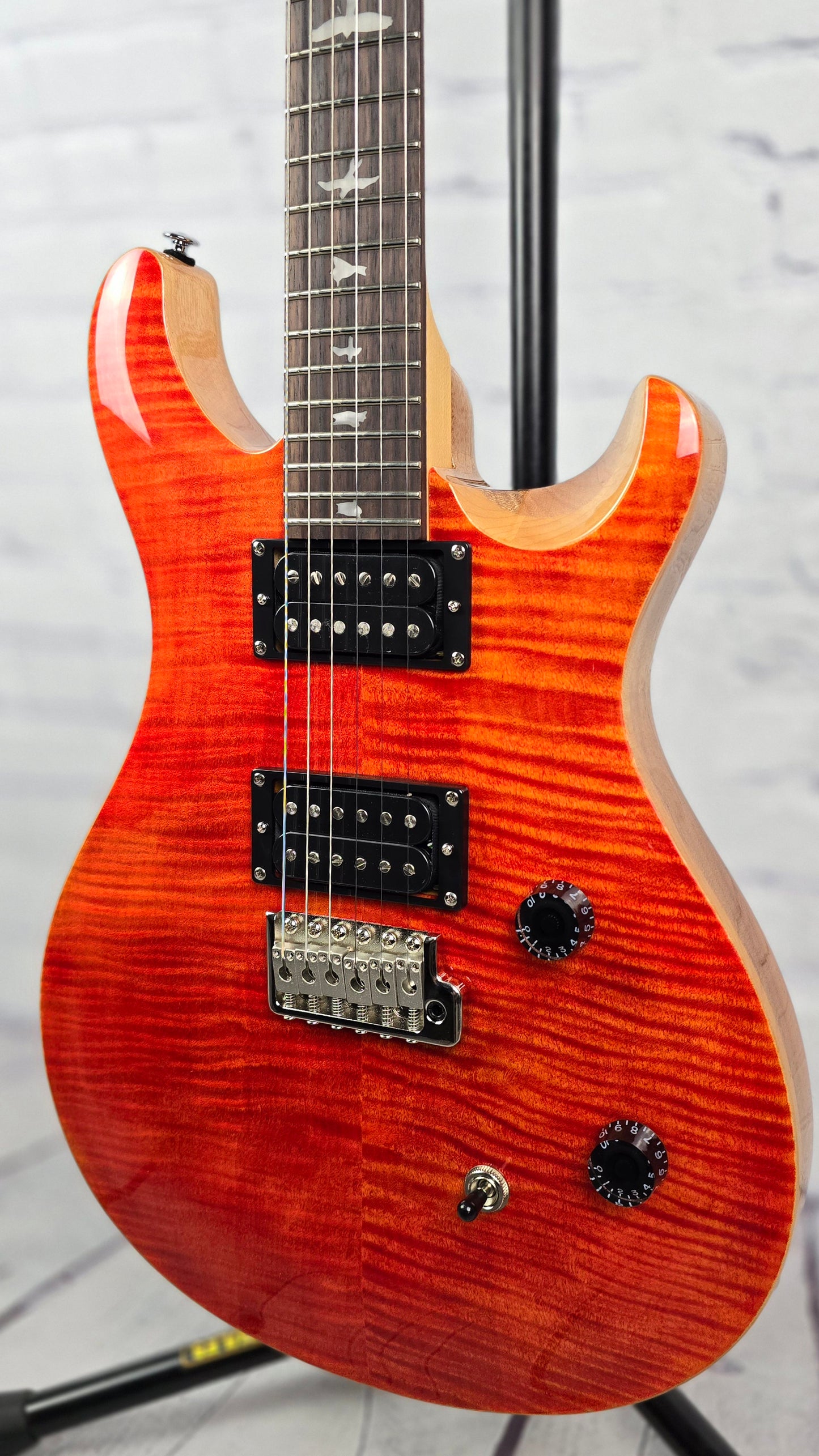 Paul Reed Smith PRS SE CE24 6 String Electric Guitar Blood Orange