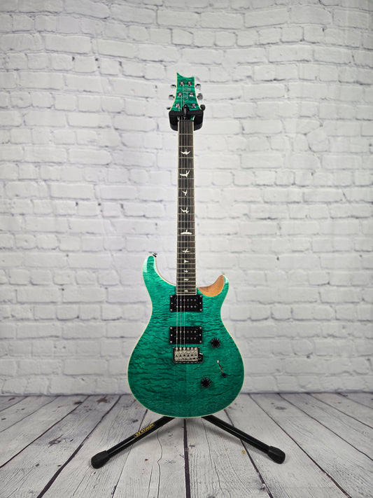 Paul Reed Smith PRS SE Custom 24 Quilt Electric Guitar Turquoise