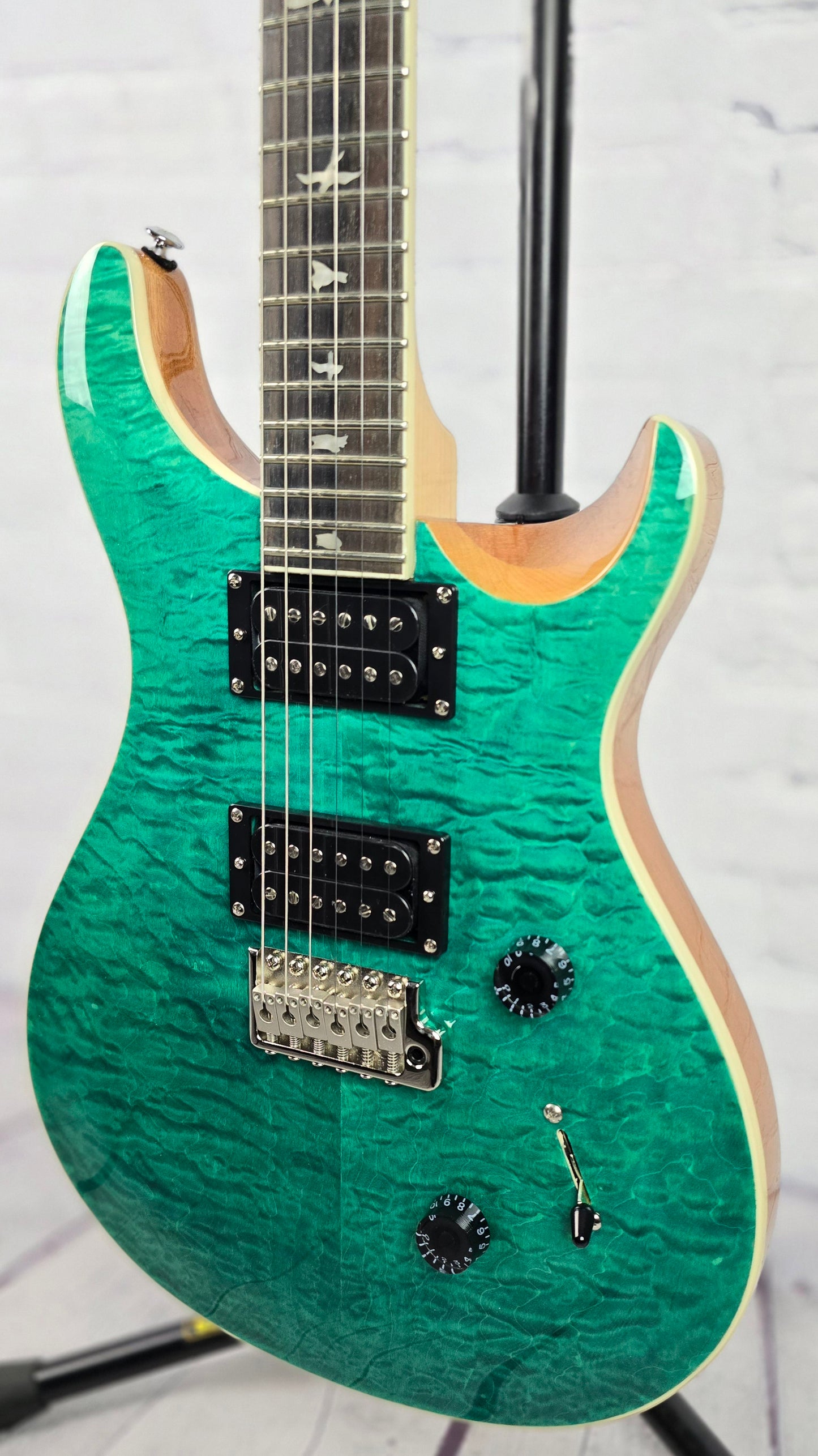 Paul Reed Smith PRS SE Custom 24 Quilt Electric Guitar Turquoise