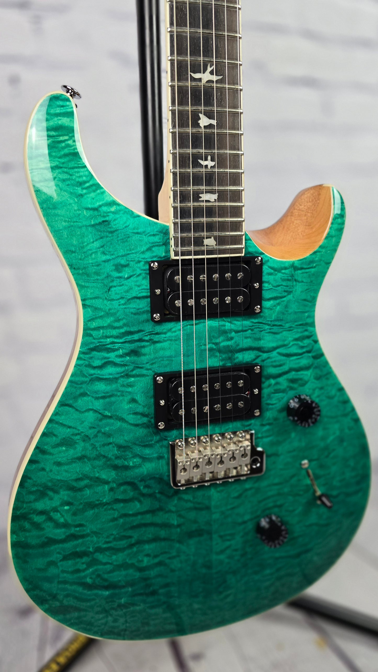 Paul Reed Smith PRS SE Custom 24 Quilt Electric Guitar Turquoise