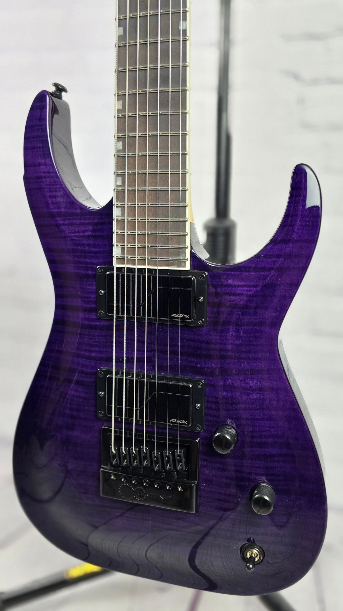 ESP LTD Brian "Sir Headly" Welch Head-7 7 String Electric Guitar See Thru Purple