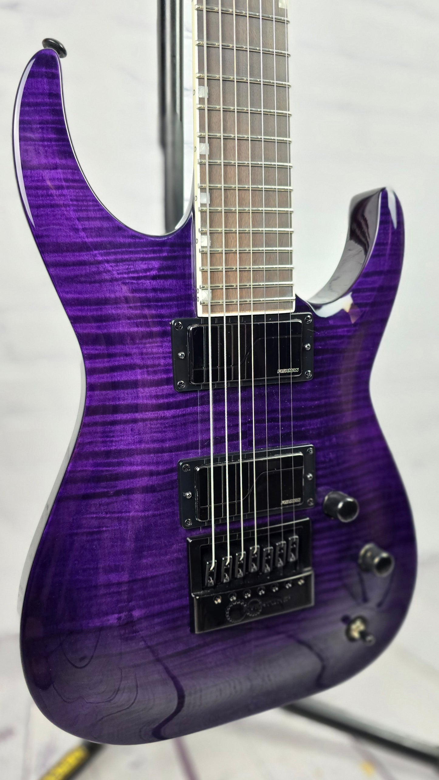 ESP LTD Brian "Sir Headly" Welch Head-7 7 String Electric Guitar See Thru Purple