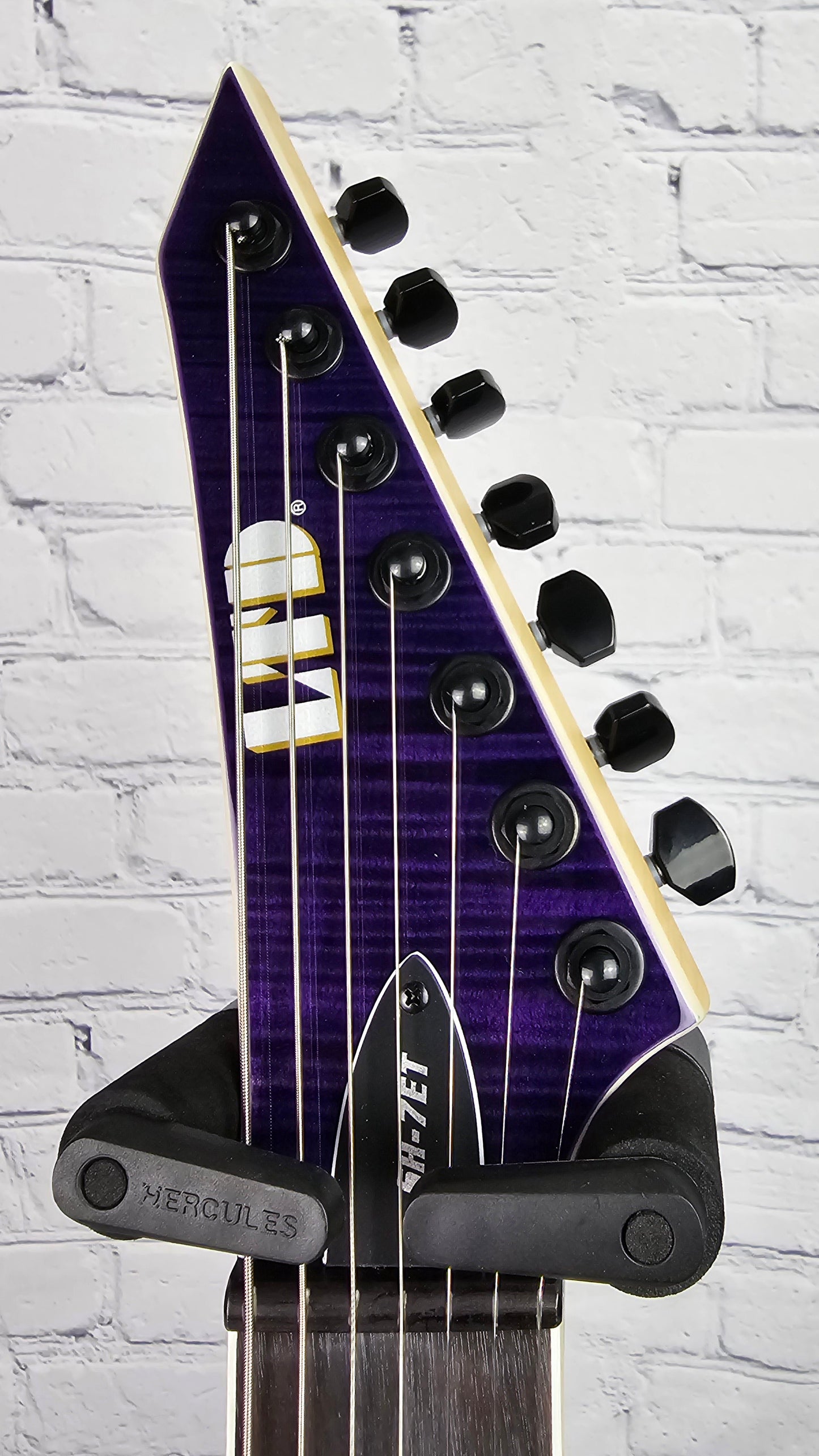 ESP LTD Brian "Sir Headly" Welch Head-7 7 String Electric Guitar See Thru Purple