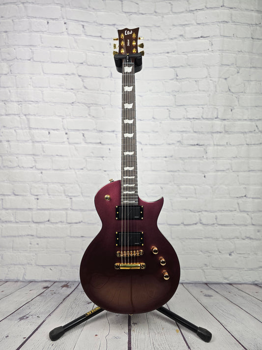 ESP LTD EC-1000 6 String Electric Guitar Gold Andromeda