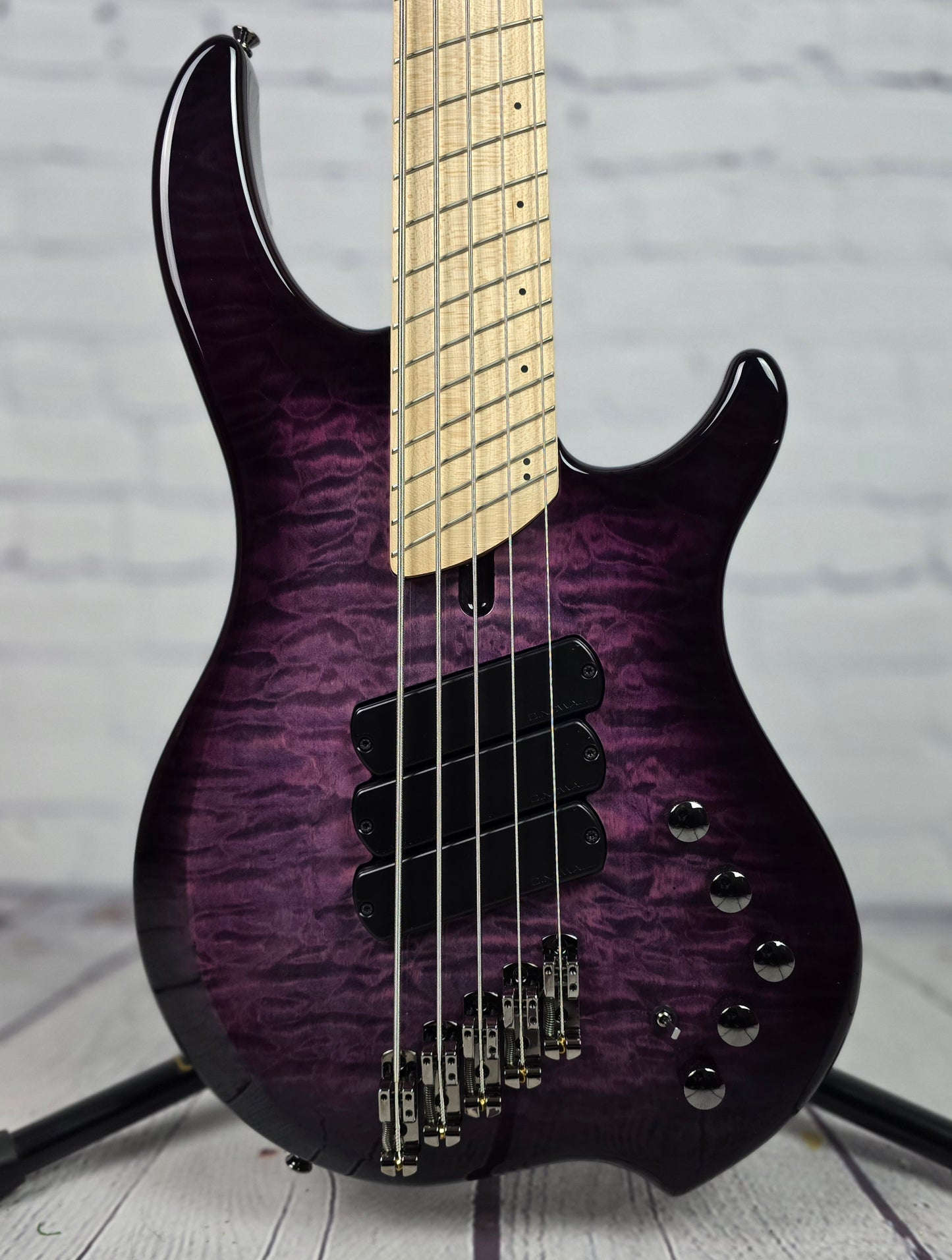 Dingwall Combustion C3 5 String Multiscale Bass Ultra Violet Quilt