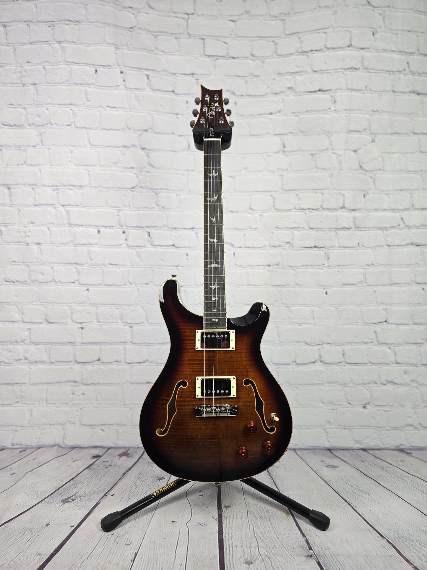 Paul Reed Smith PRS SE Hollowbody II Piezo 6 String Electric Guitar HBII Black Gold Burst