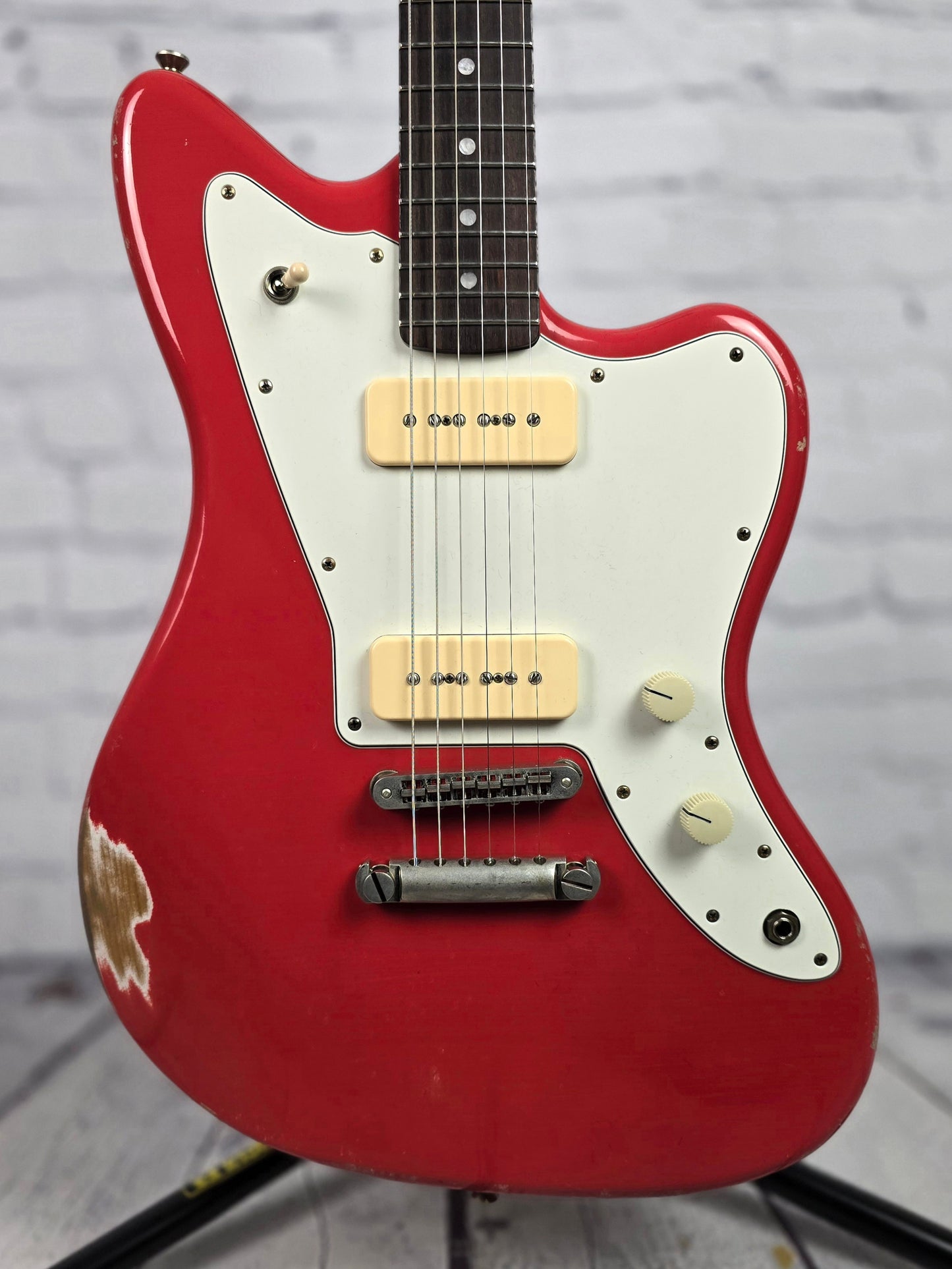 Fano Guitars JM6 Oltre 6 String Electric Guitar Lollar P90 Fiesta Red