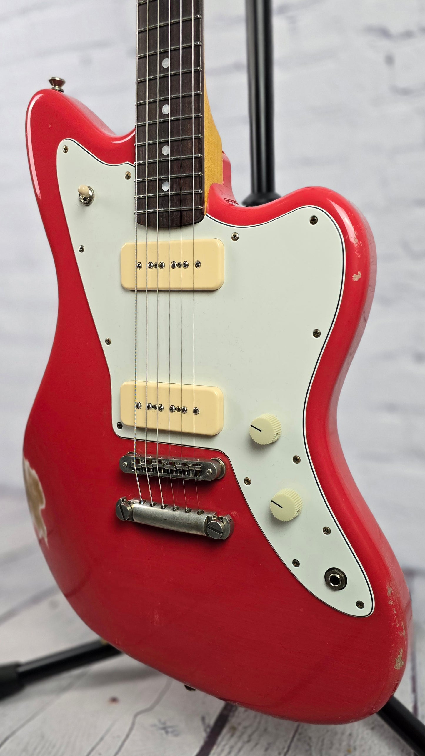 Fano Guitars JM6 Oltre 6 String Electric Guitar Lollar P90 Fiesta Red