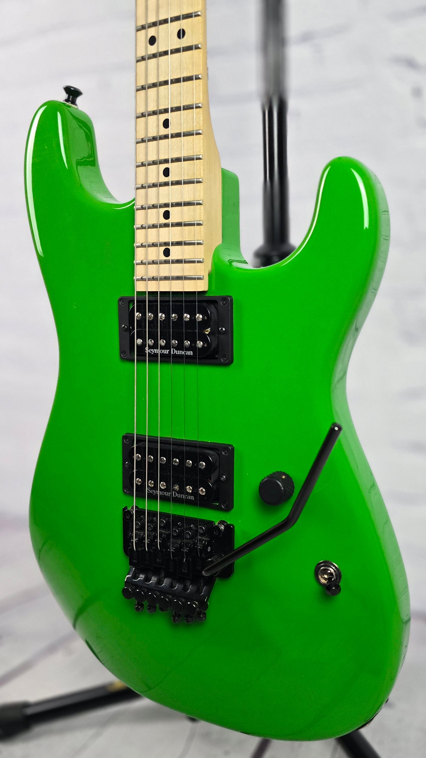 USED Charvel USA San Dimas Style 1 6 String Electric Guitar Slime Green