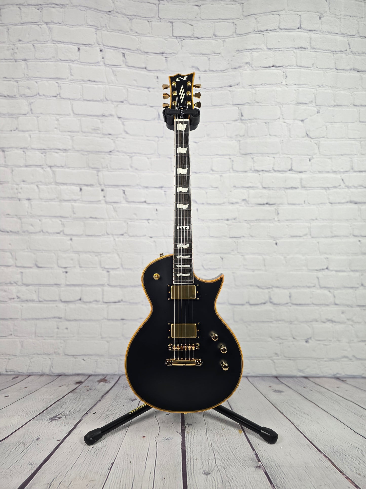 ESP E-II Eclipse 6 String Electric Guitar Vintage Black