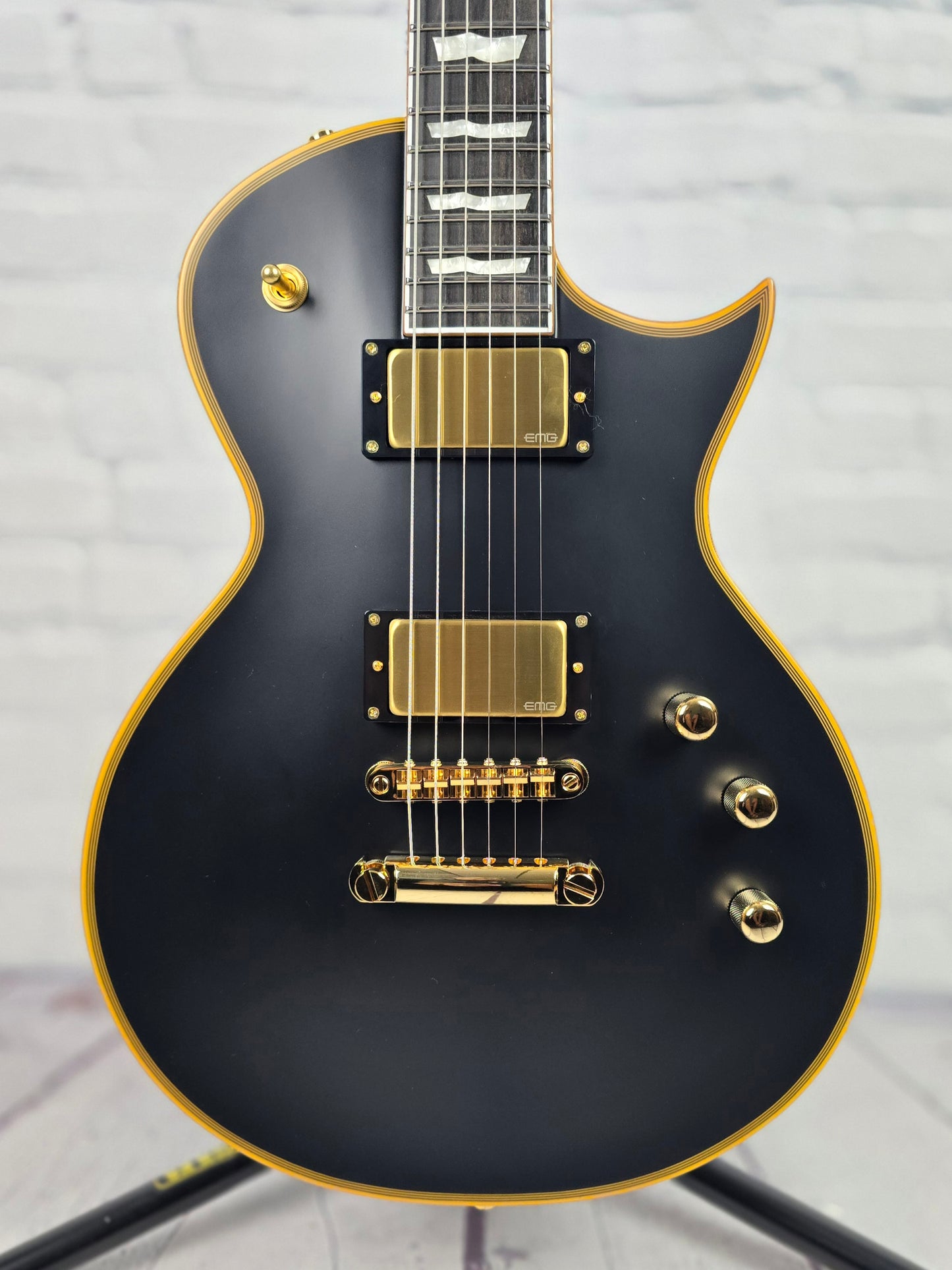 ESP E-II Eclipse 6 String Electric Guitar Vintage Black