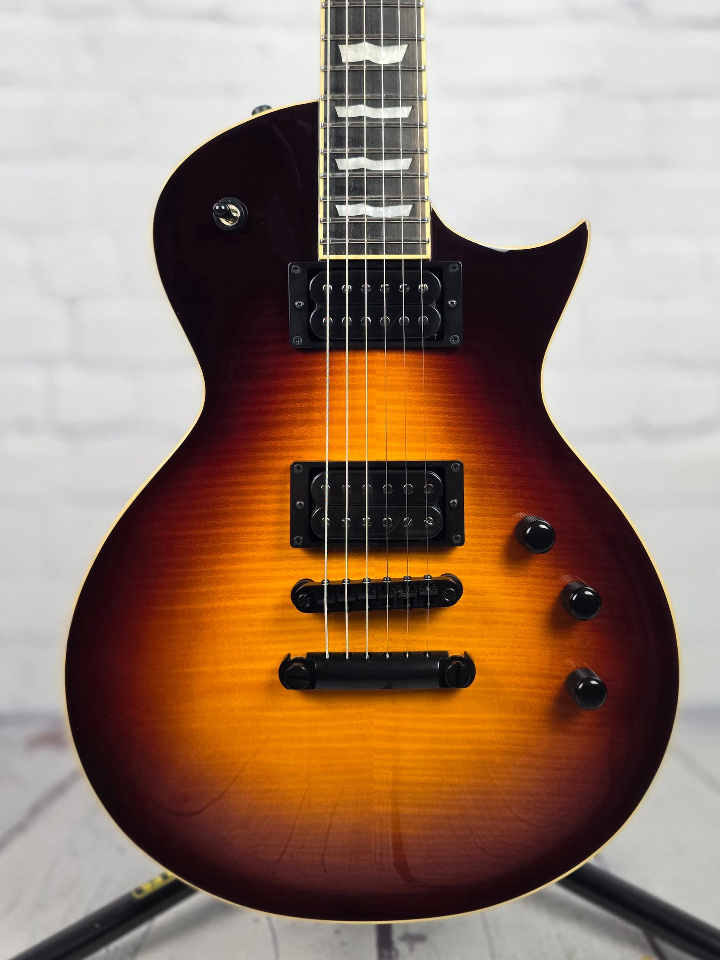 ESP E-II Eclipse Full Thickness 6 String Electric Guitar Tobacco Sunburst