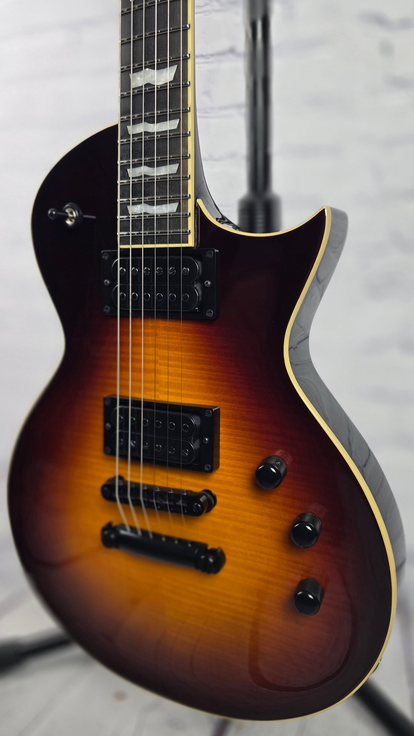 ESP E-II Eclipse Full Thickness 6 String Electric Guitar Tobacco Sunburst