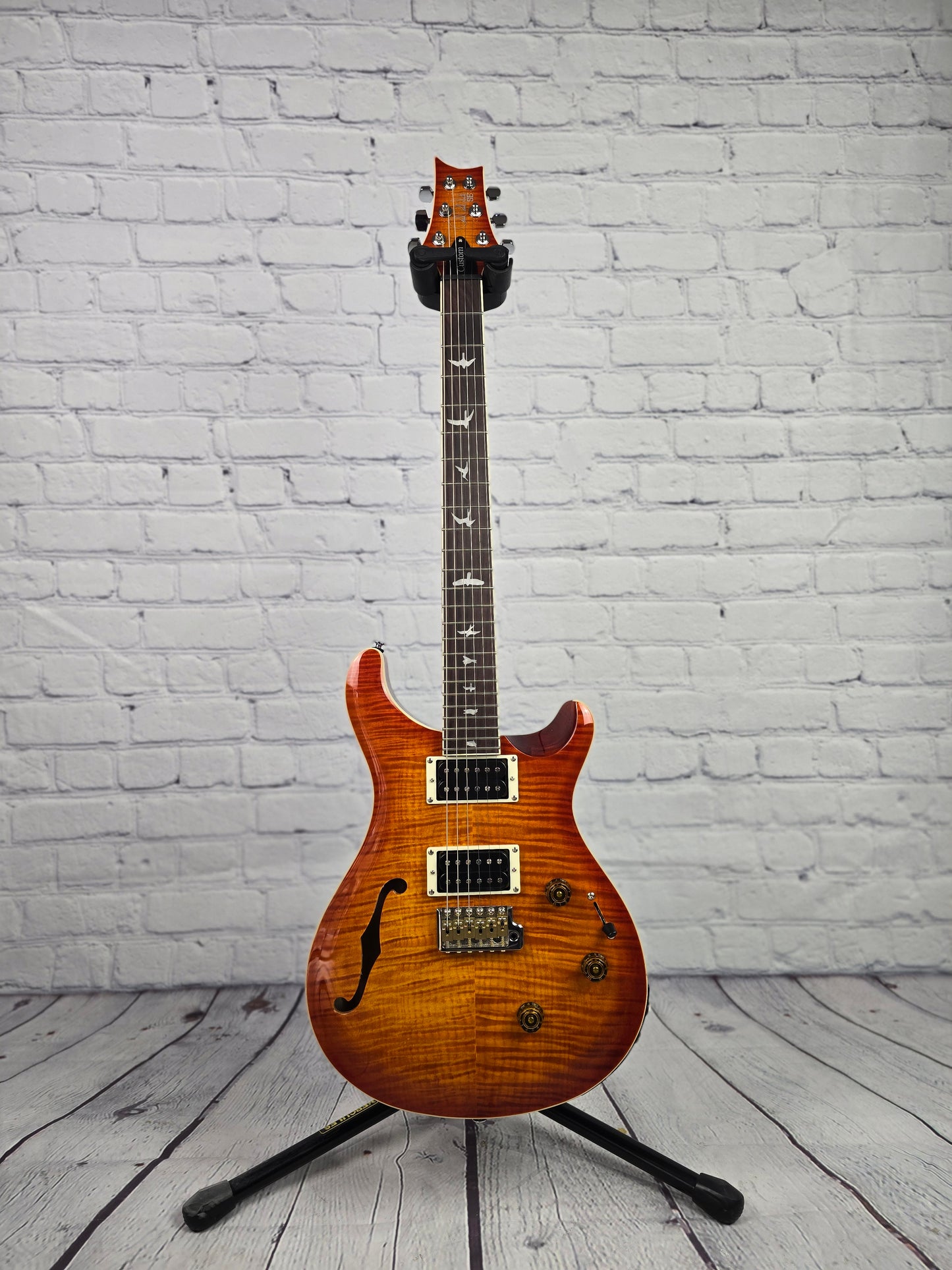 Paul Reed Smith PRS SE Custom 24 Semi-Hollow Piezo Electric Guitar Vintage Sunburst