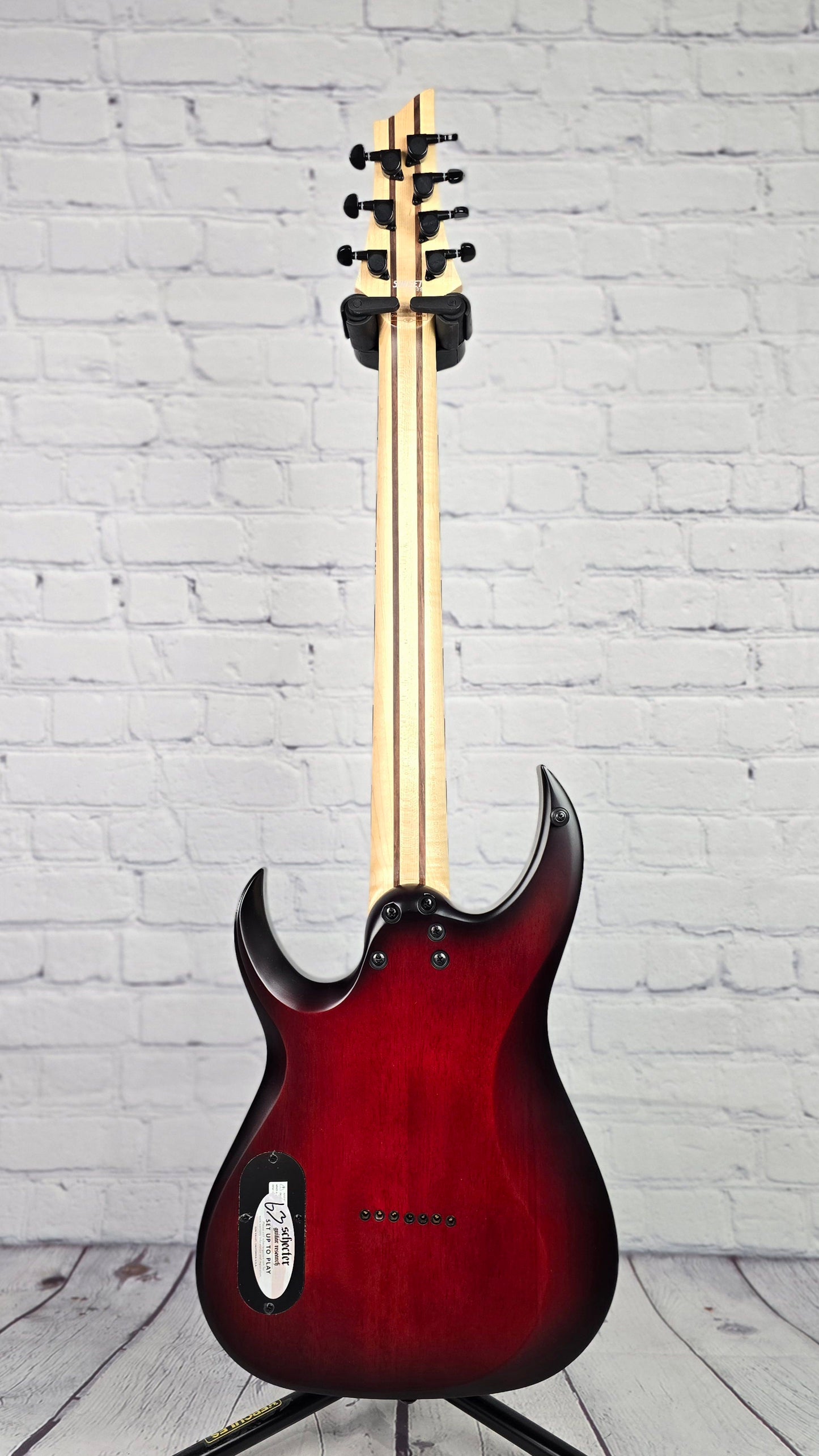 Schecter Sunset 7 Extreme 7 String Electric Guitar Scarlet Burst