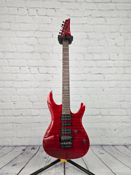 Ibanez Prestige KIKO100 6 String Electric Guitar Transparent Ruby Red