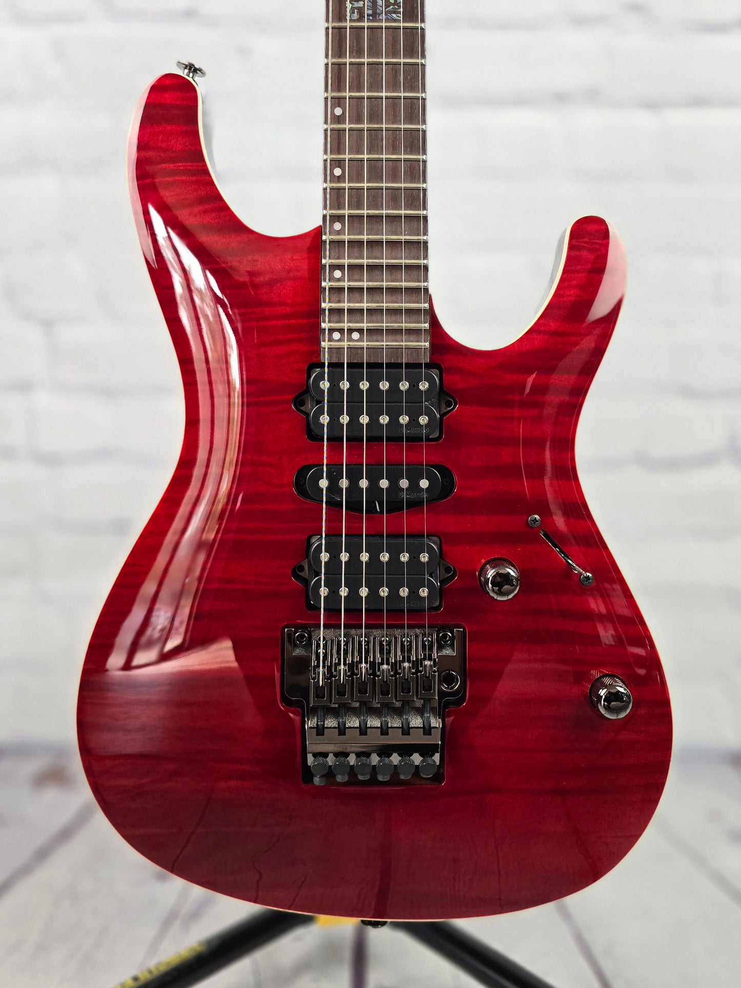 Ibanez Prestige KIKO100 6 String Electric Guitar Transparent Ruby Red