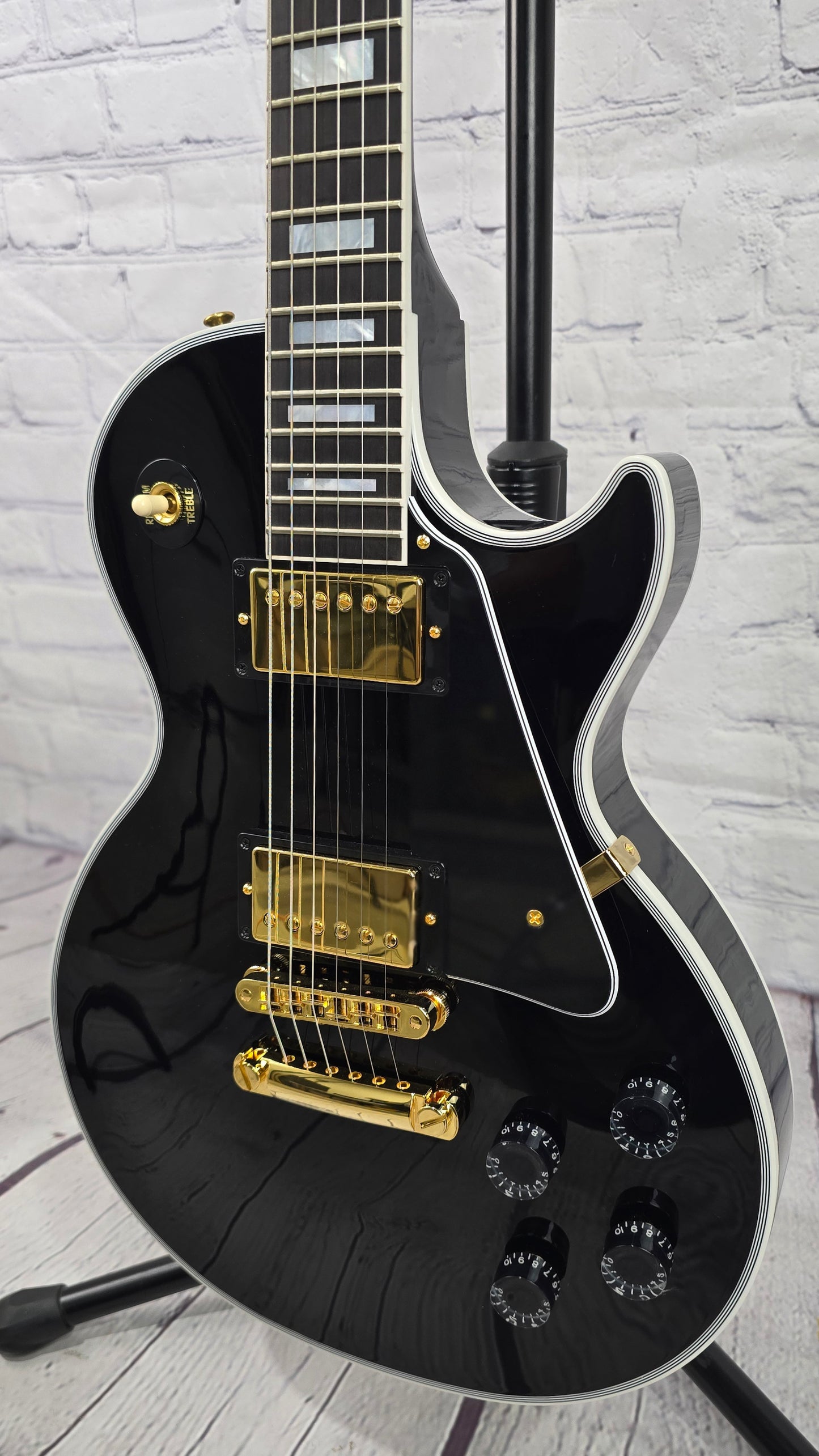 Gibson Custom Shop Les Paul Custom Electric Guitar Ebony