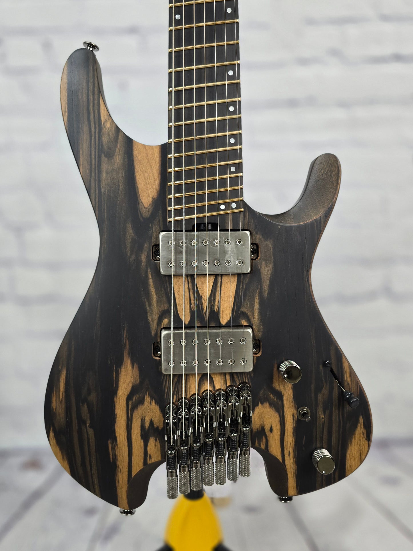 Ibanez QX527PE NTF 7 String Electric Guitar Limited Edition Pale Moon Ebony Natural Flat