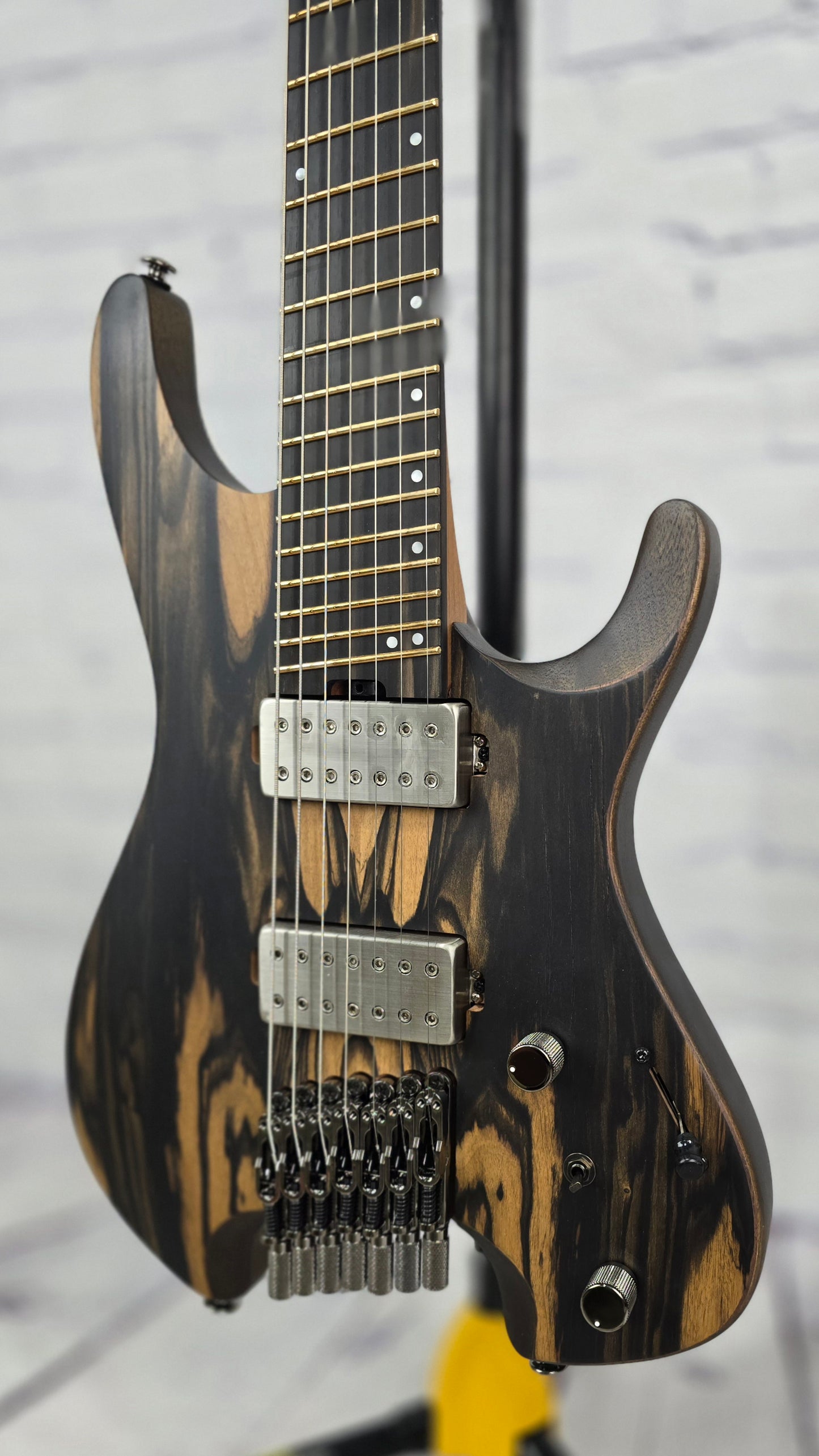 Ibanez QX527PE NTF 7 String Electric Guitar Limited Edition Pale Moon Ebony Natural Flat