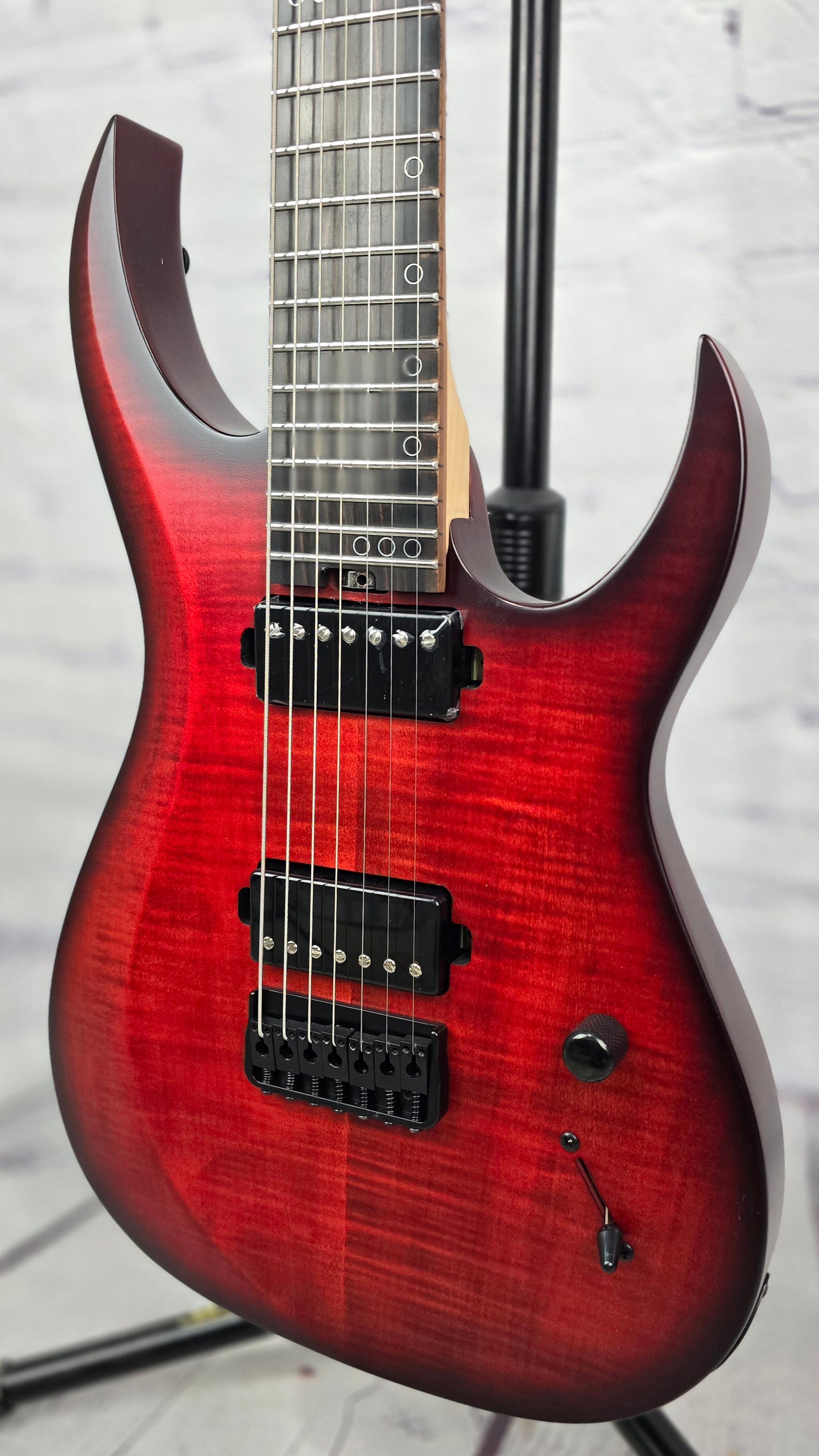 Schecter Sunset 7 Extreme 7 String Electric Guitar Scarlet Burst