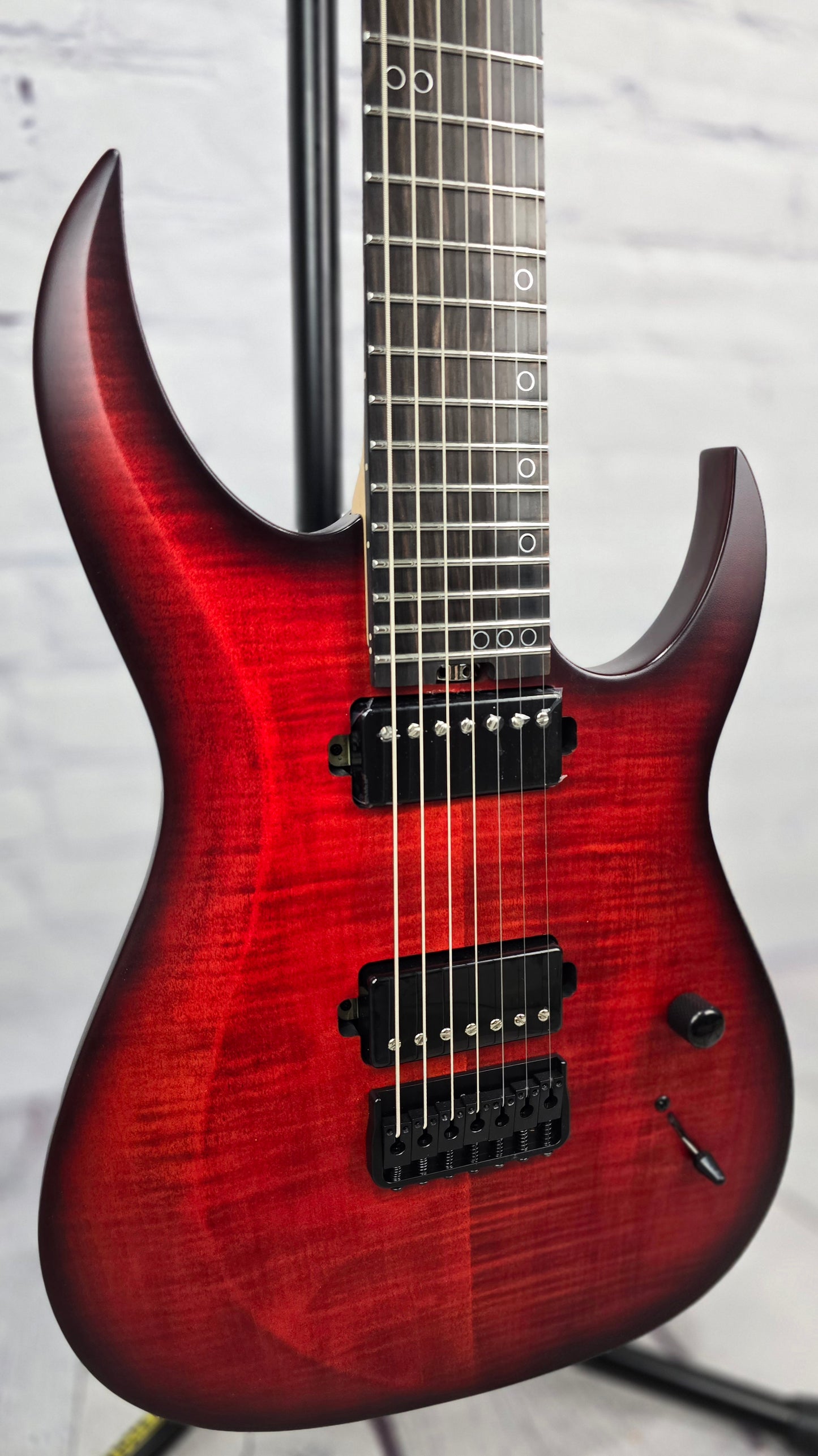 Schecter Sunset 7 Extreme 7 String Electric Guitar Scarlet Burst