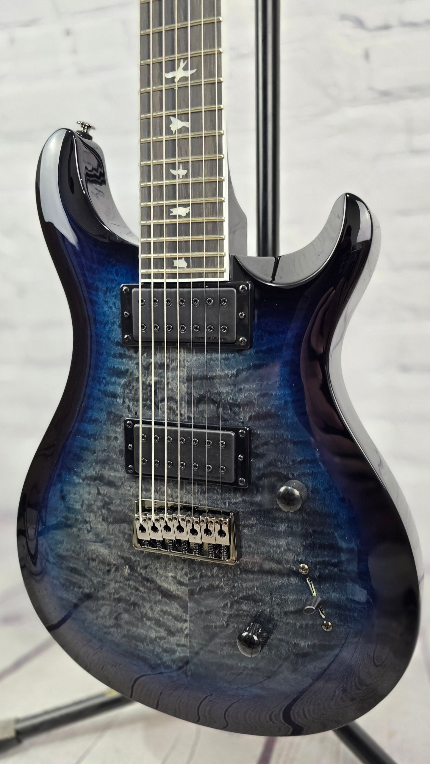 Paul Reed Smith PRS SE Mark Holcomb SVN 7 String Electric Guitar Holcomb Blue Burst