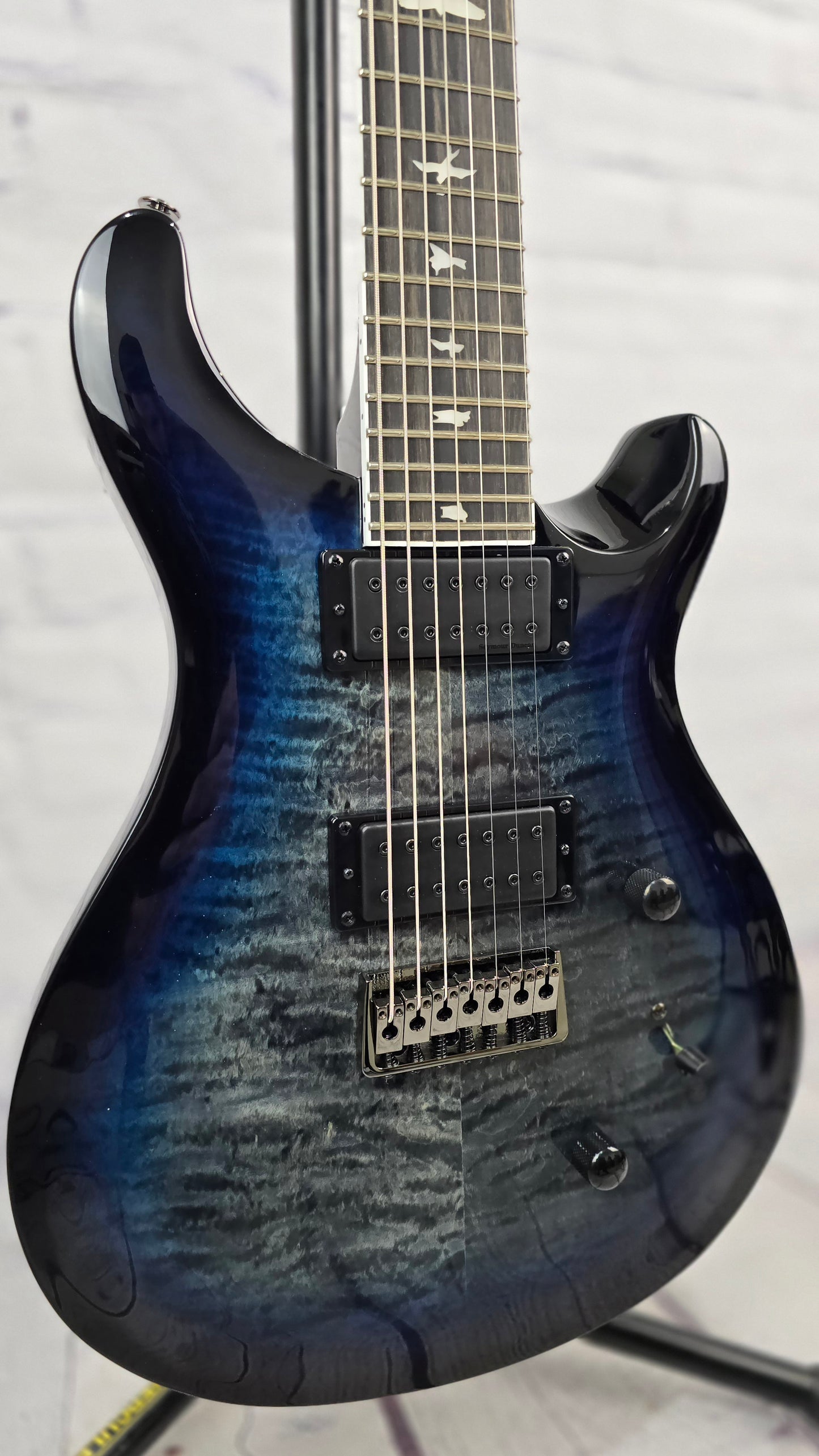 Paul Reed Smith PRS SE Mark Holcomb SVN 7 String Electric Guitar Holcomb Blue Burst