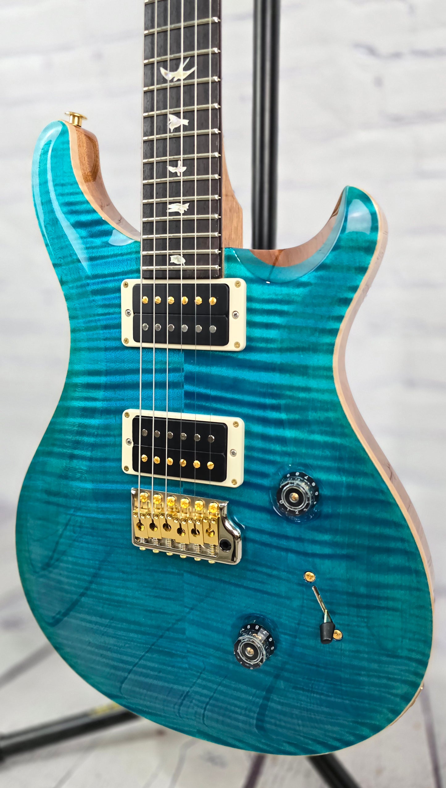 Paul Reed Smith PRS Custom 24 Core 10 Top Electric Guitar Carroll Blue