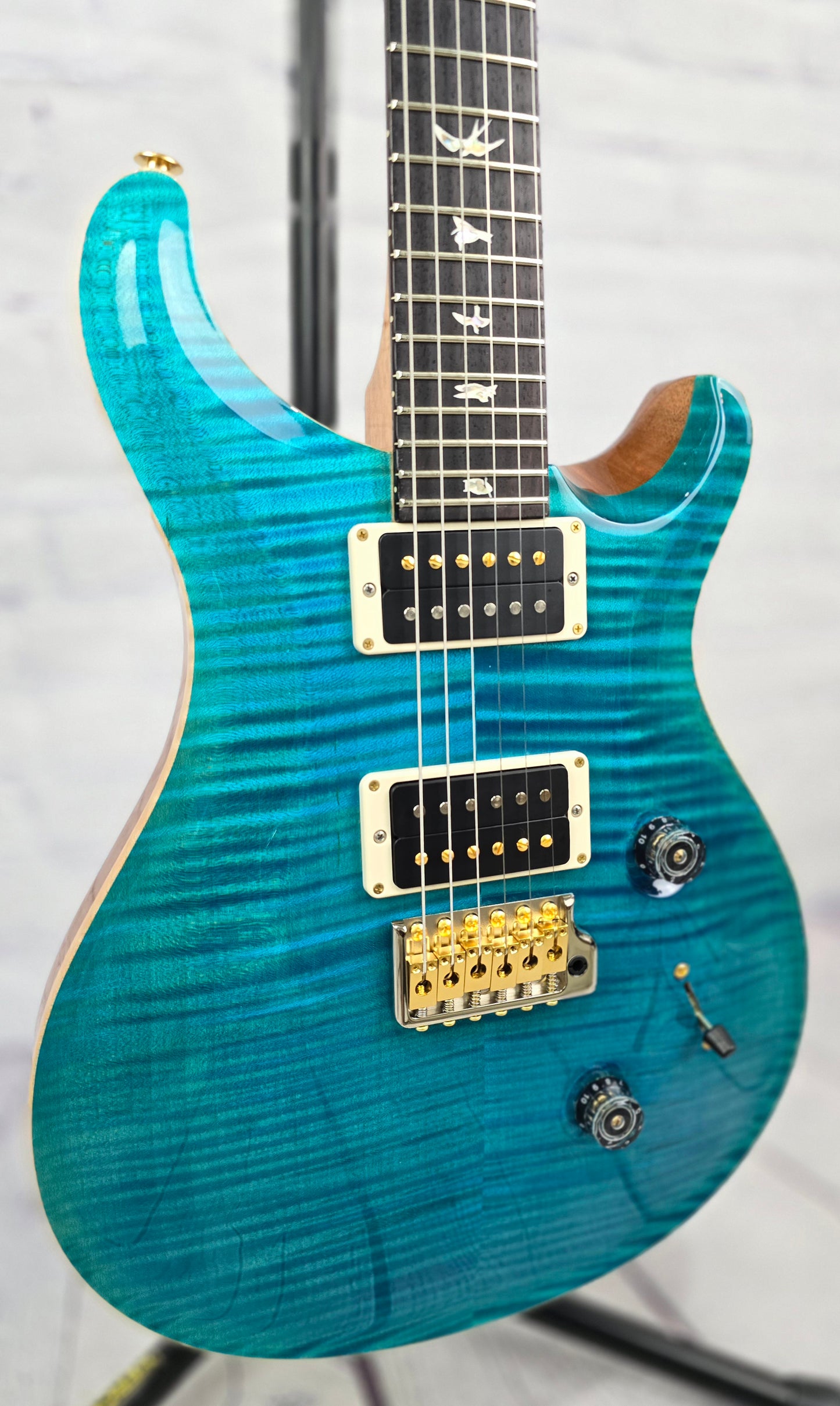 Paul Reed Smith PRS Custom 24 Core 10 Top Electric Guitar Carroll Blue